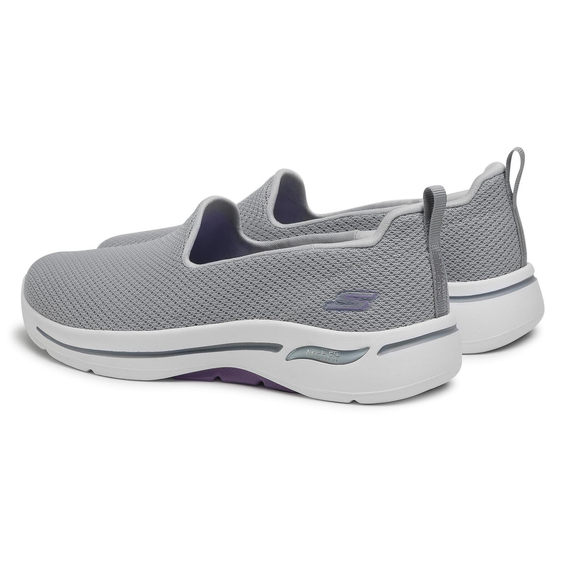 Skechers Polobotky Go Walk Arch Fit 124401/GYLV Šedá - Pepit.cz