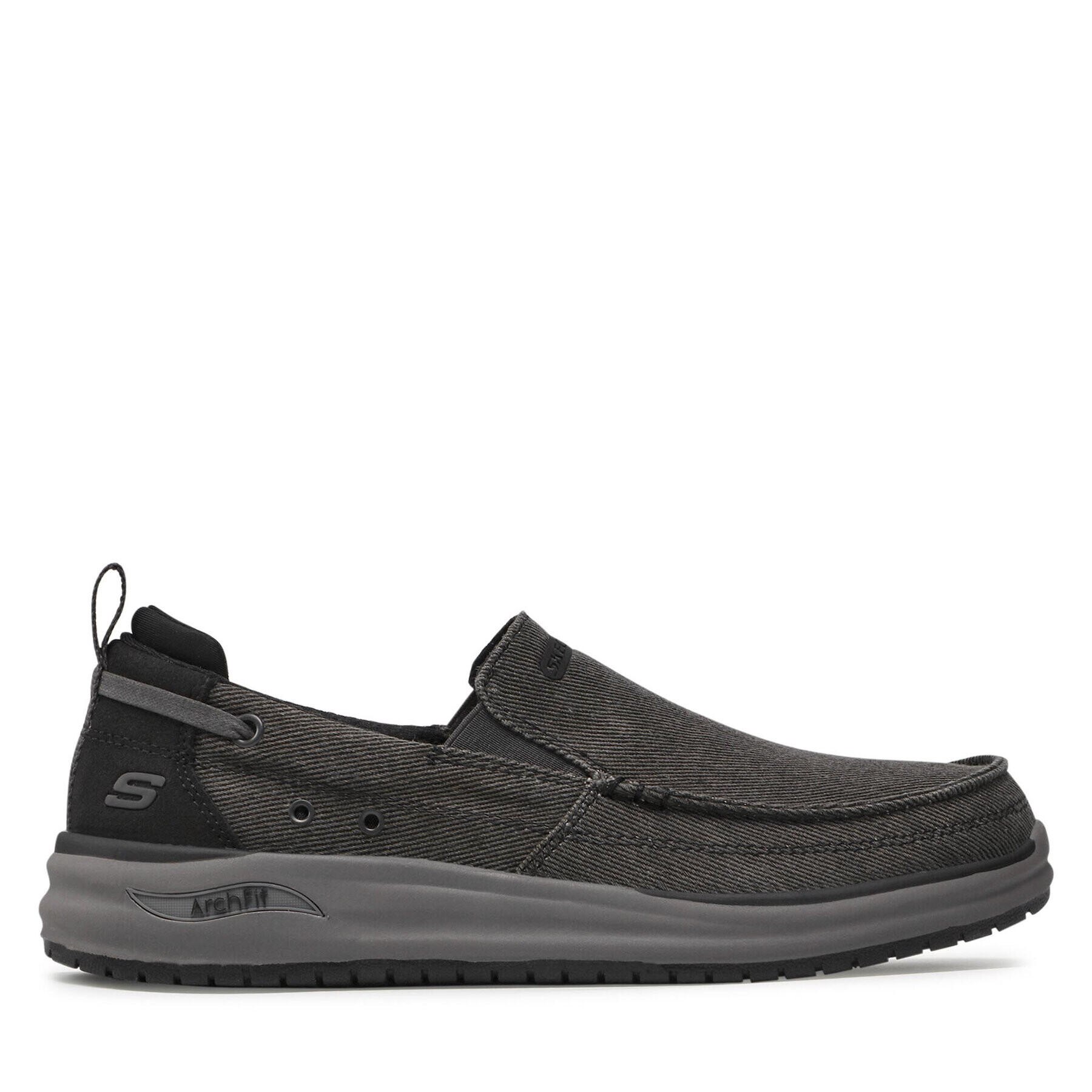 Skechers Polobotky Port Bow 204605/BLK Černá - Pepit.cz