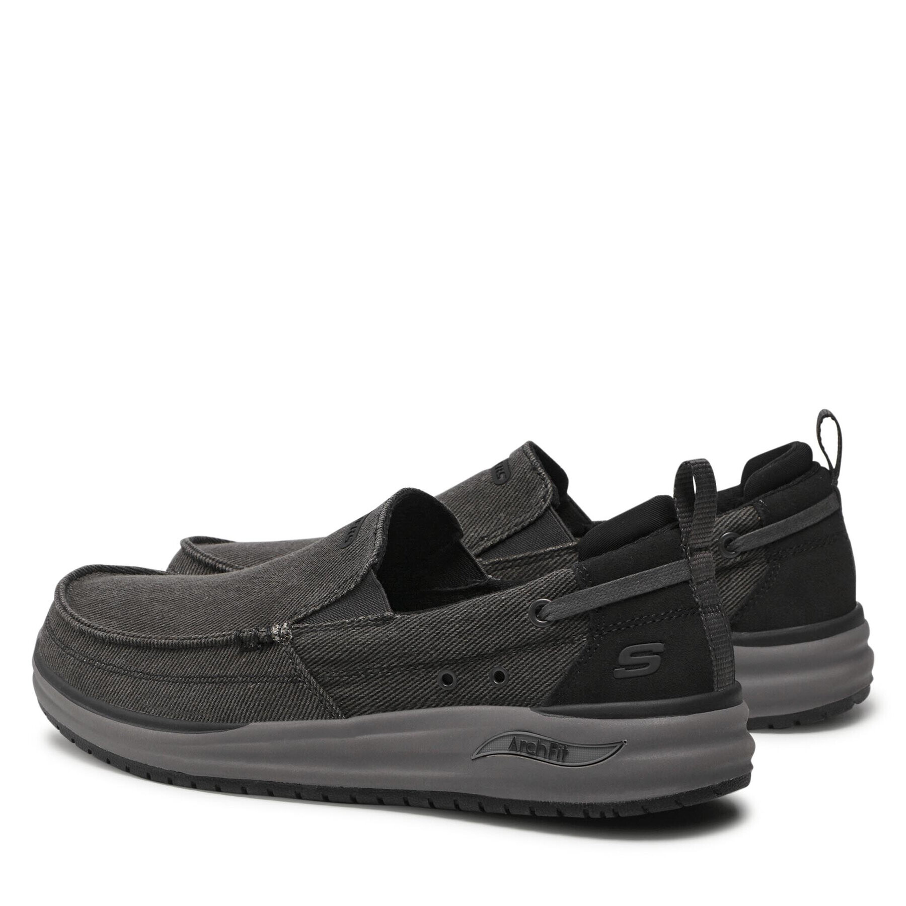 Skechers Polobotky Port Bow 204605/BLK Černá - Pepit.cz