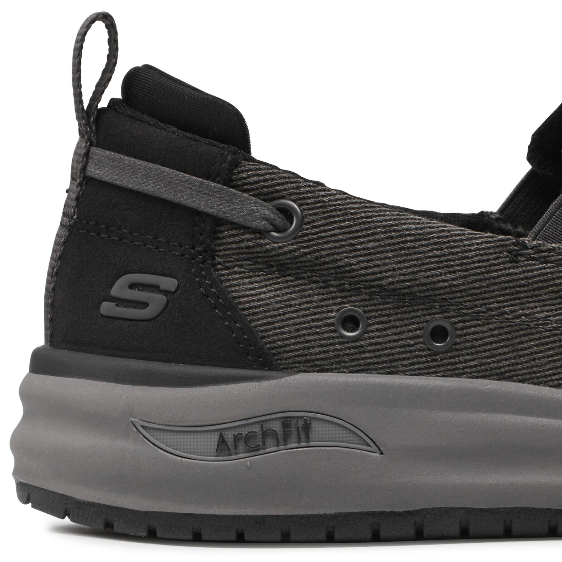 Skechers Polobotky Port Bow 204605/BLK Černá - Pepit.cz