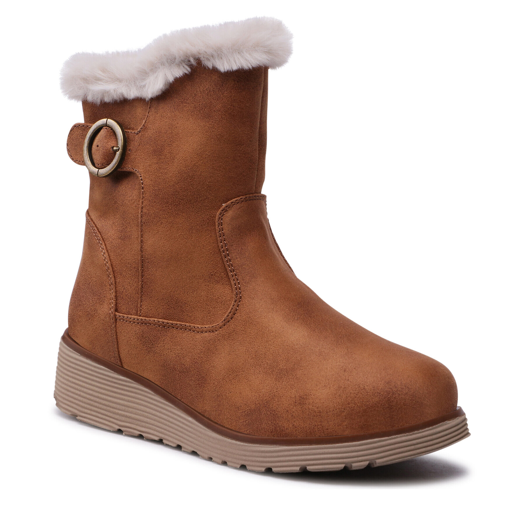 Skechers Polokozačky Comfy Winter 167248/CSNT Hnědá - Pepit.cz