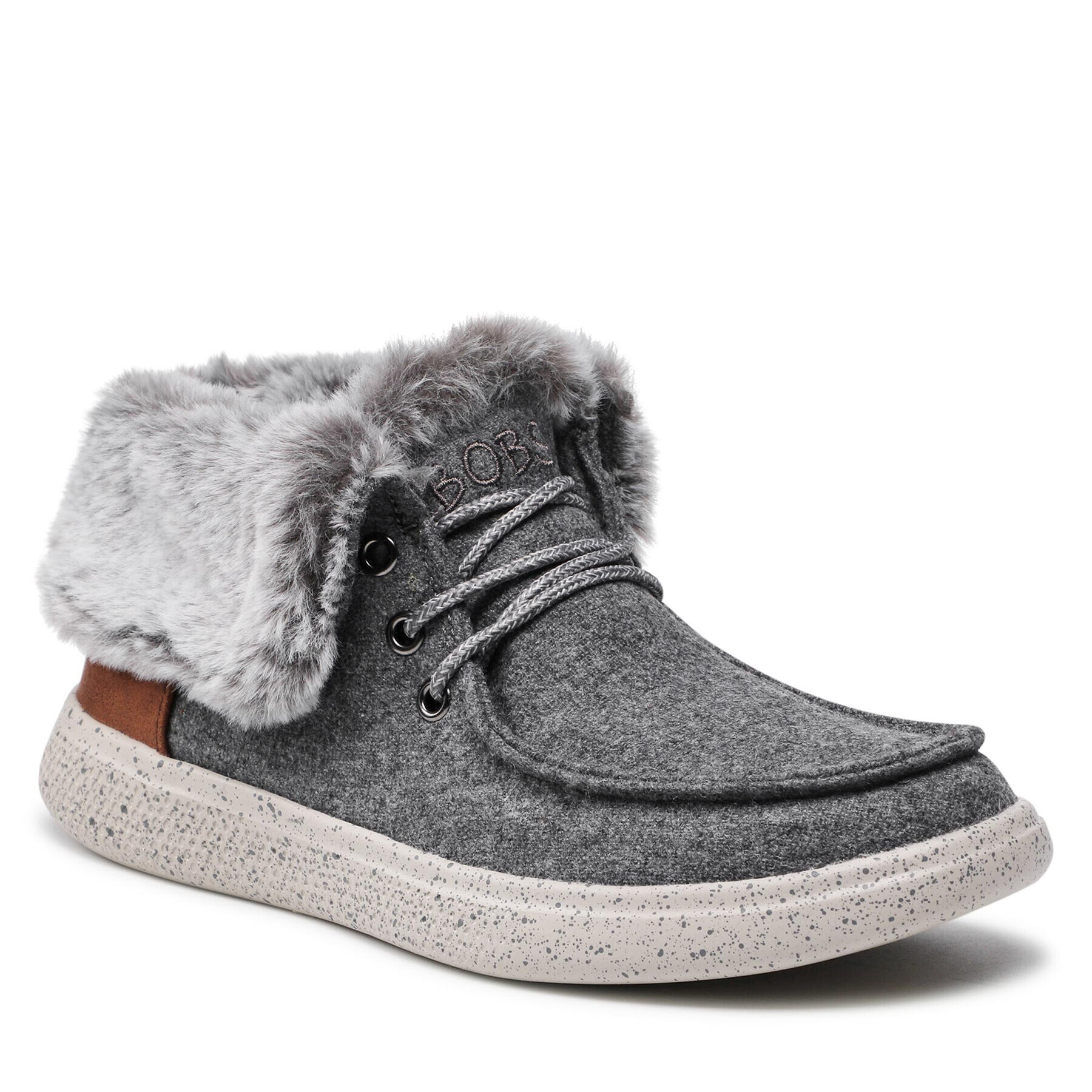 Skechers Polokozačky Cotton Tails 113446/GRY Šedá - Pepit.cz