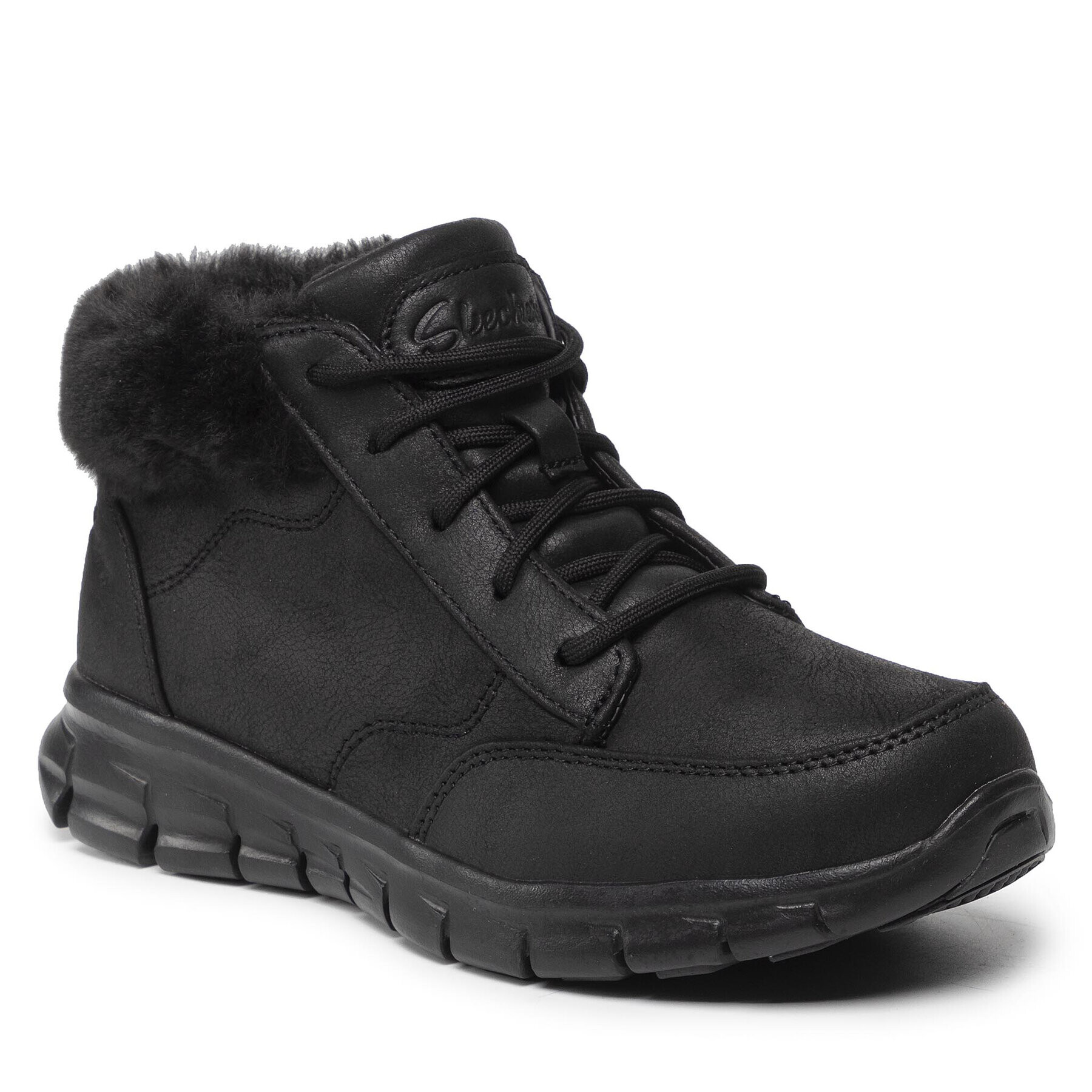 Skechers Polokozačky Warm Seeker 167258/BBK Černá - Pepit.cz