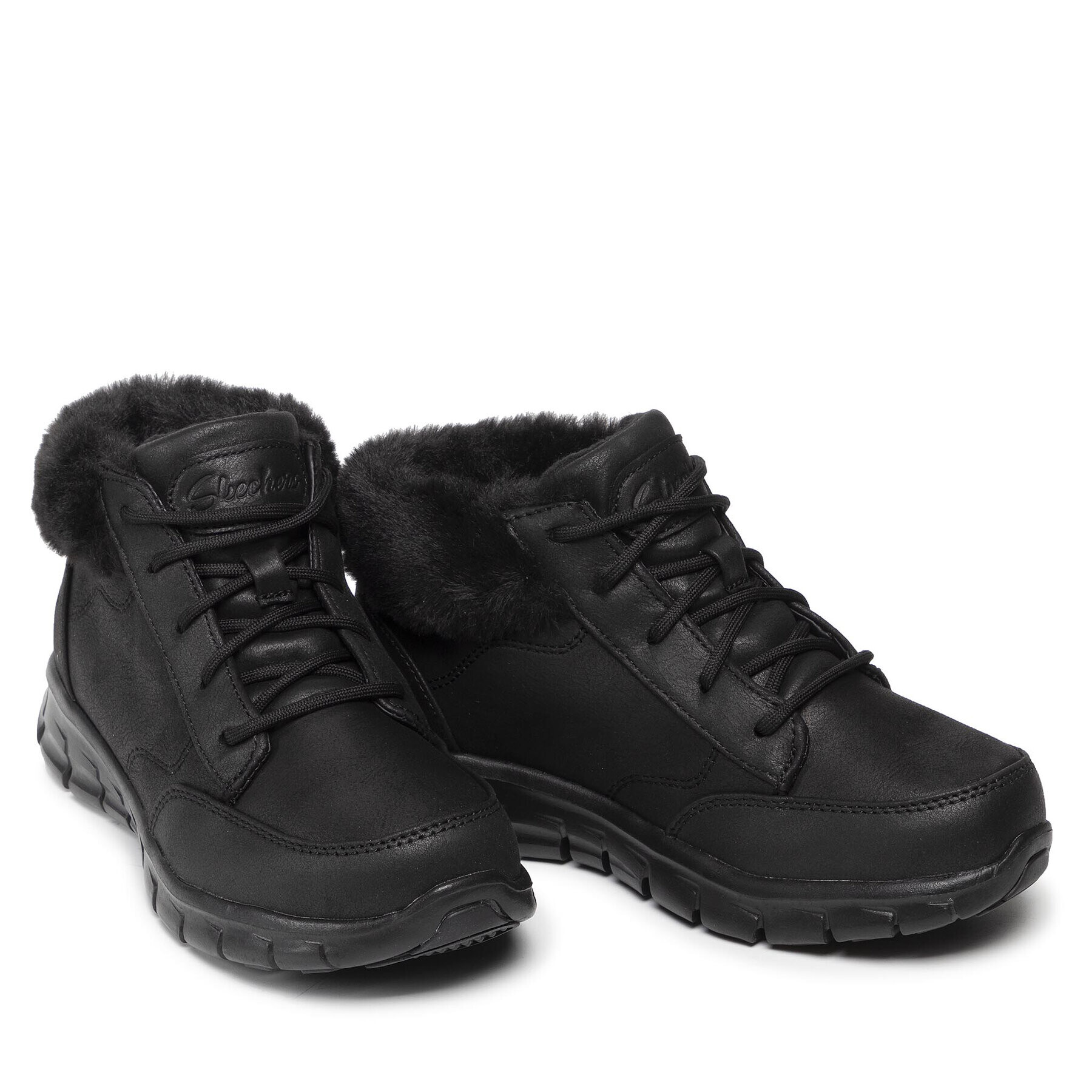 Skechers Polokozačky Warm Seeker 167258/BBK Černá - Pepit.cz