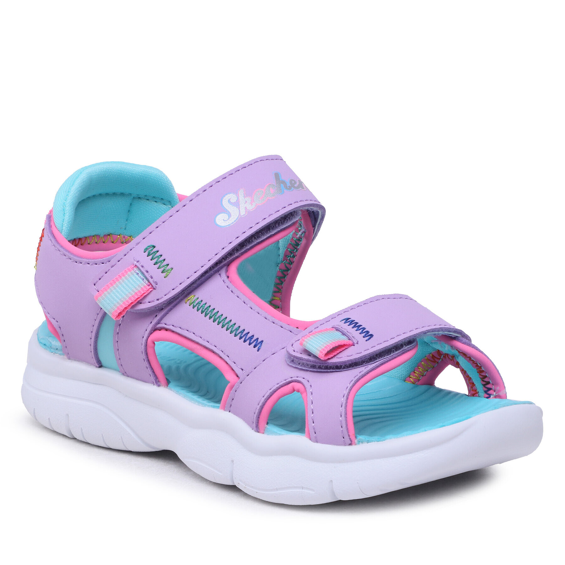 Skechers Sandály Flex Splash Vibrant Mood 302984L Fialová - Pepit.cz