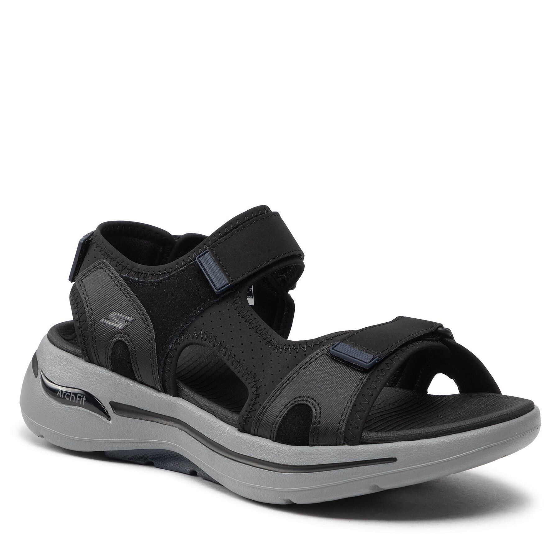 Skechers Sandály Go Walk Arch Fit Sandal 229021/BKNV Černá - Pepit.cz