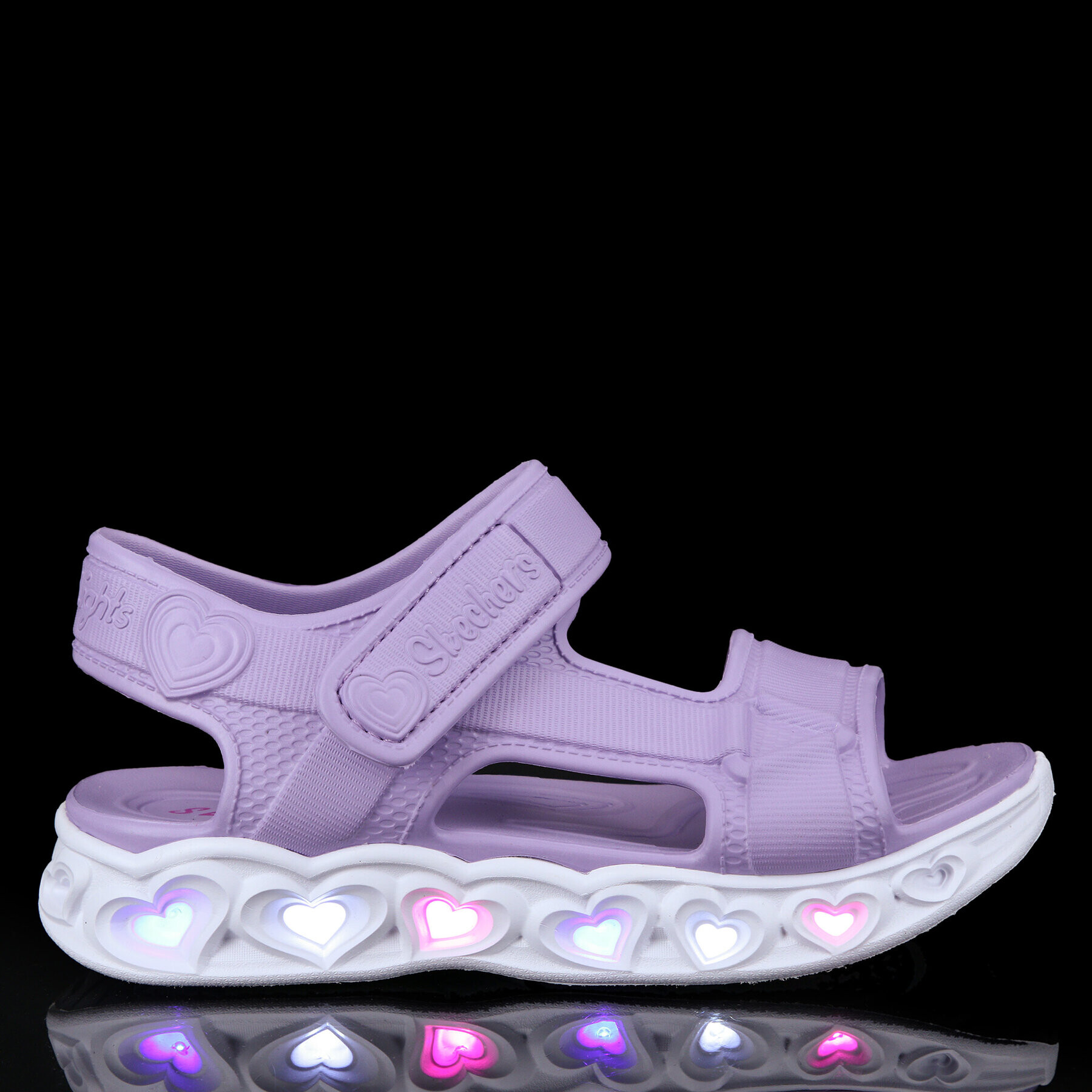 Skechers Sandály Heart Lights Sandals Always Flashy 308045L Fialová - Pepit.cz