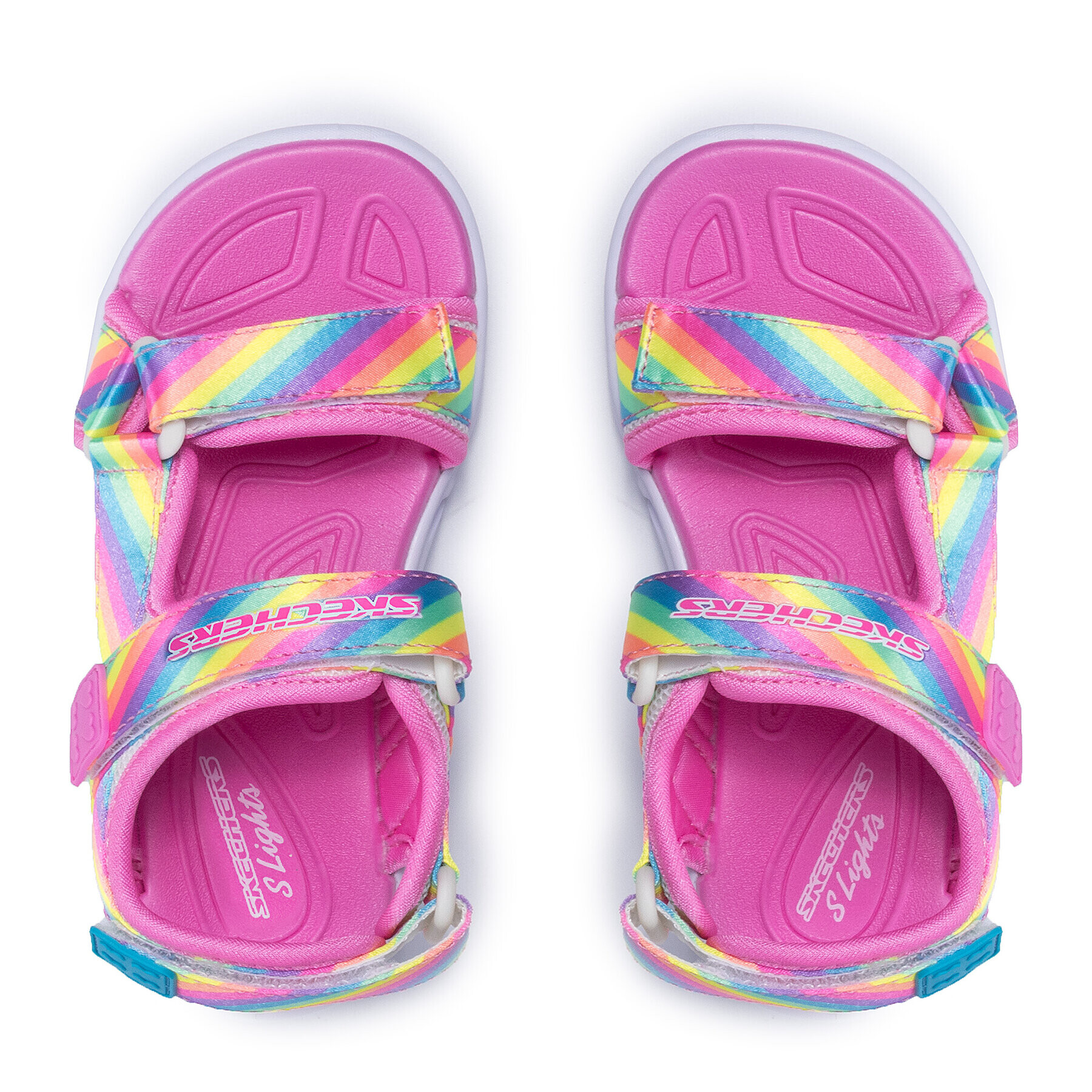 Skechers Sandály Rainbow Lights 20218L/MLT Růžová - Pepit.cz