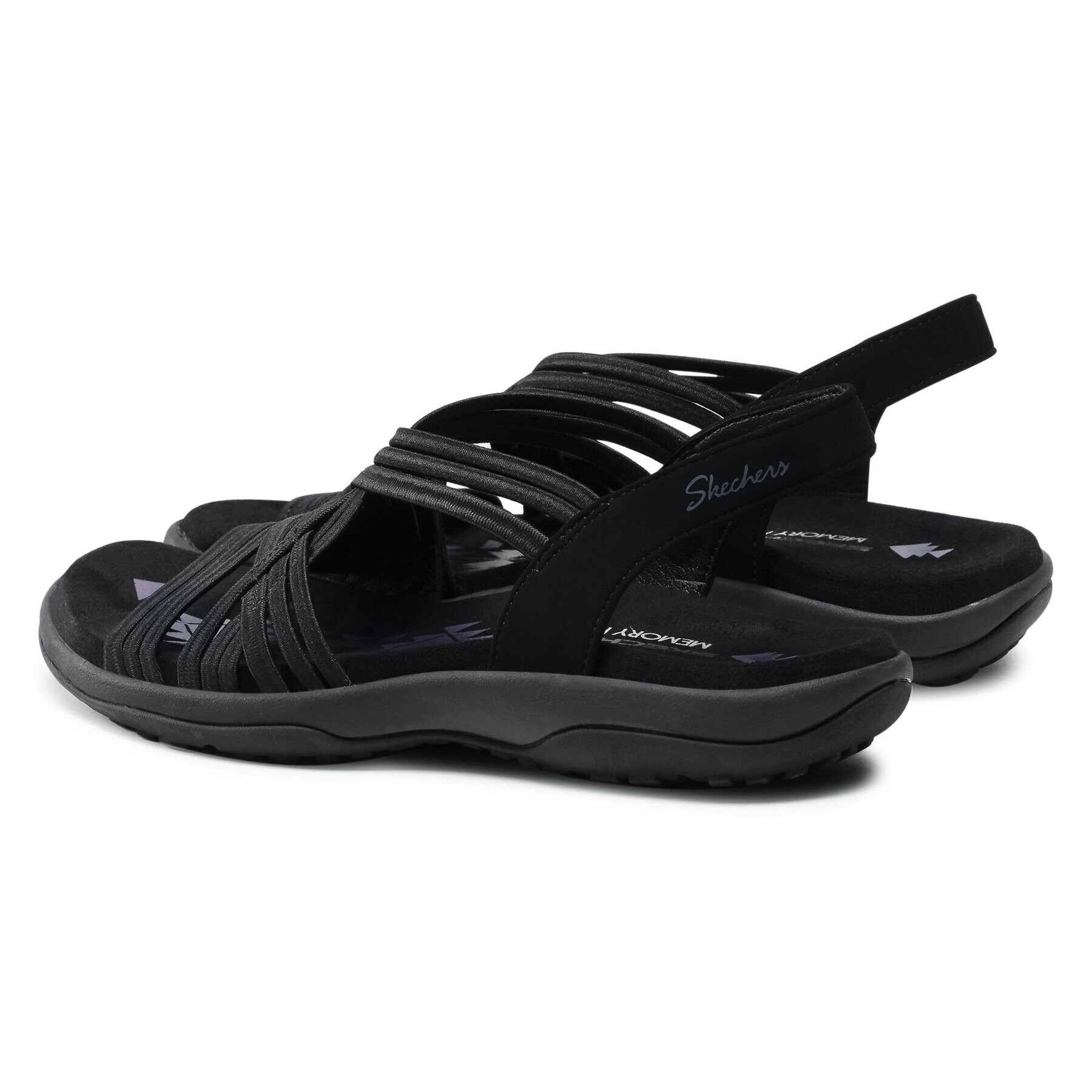 Skechers Sandály Simply Stretch 163023/BLK Černá - Pepit.cz