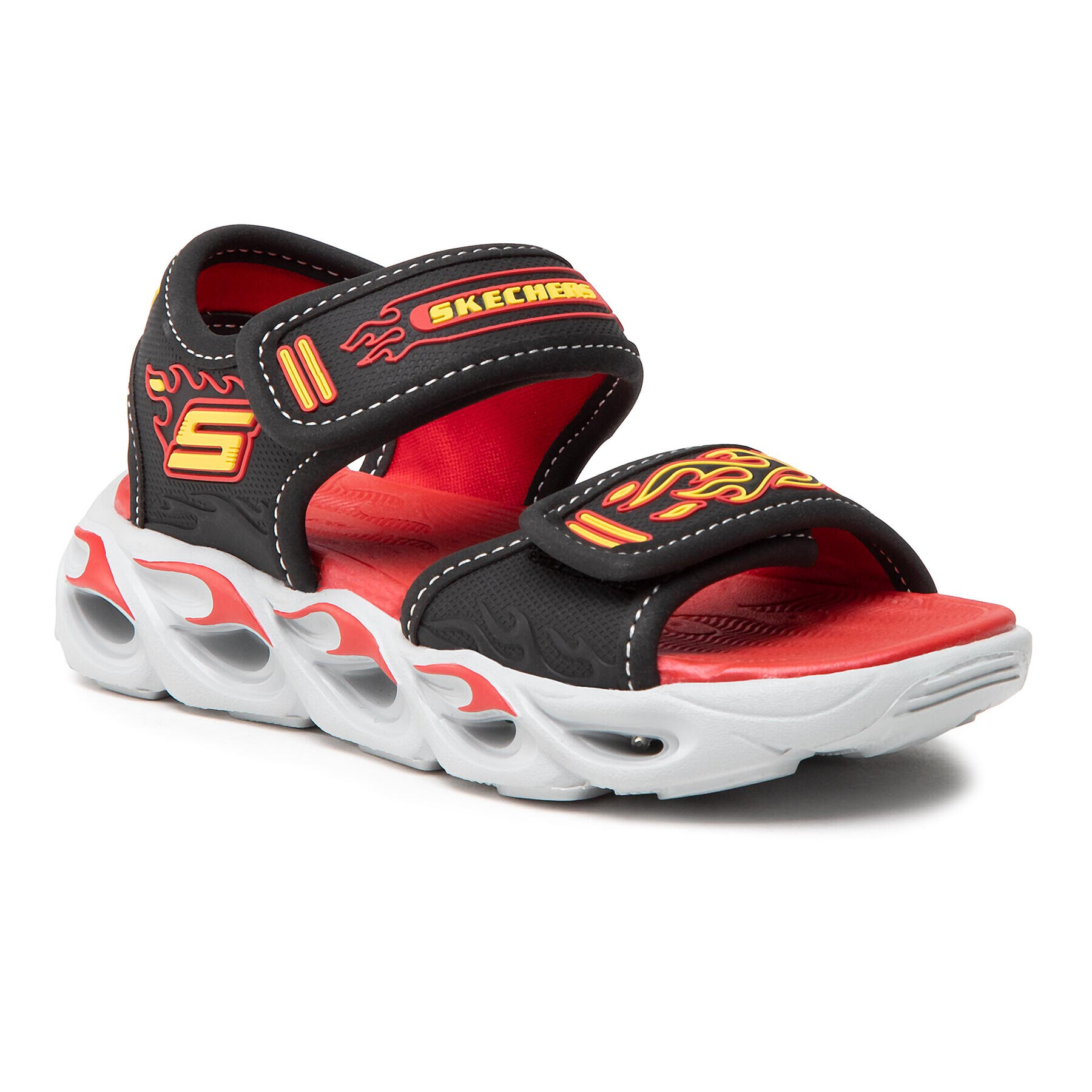 Skechers Sandály Thermo-Splash 400109L/BKRD Černá - Pepit.cz