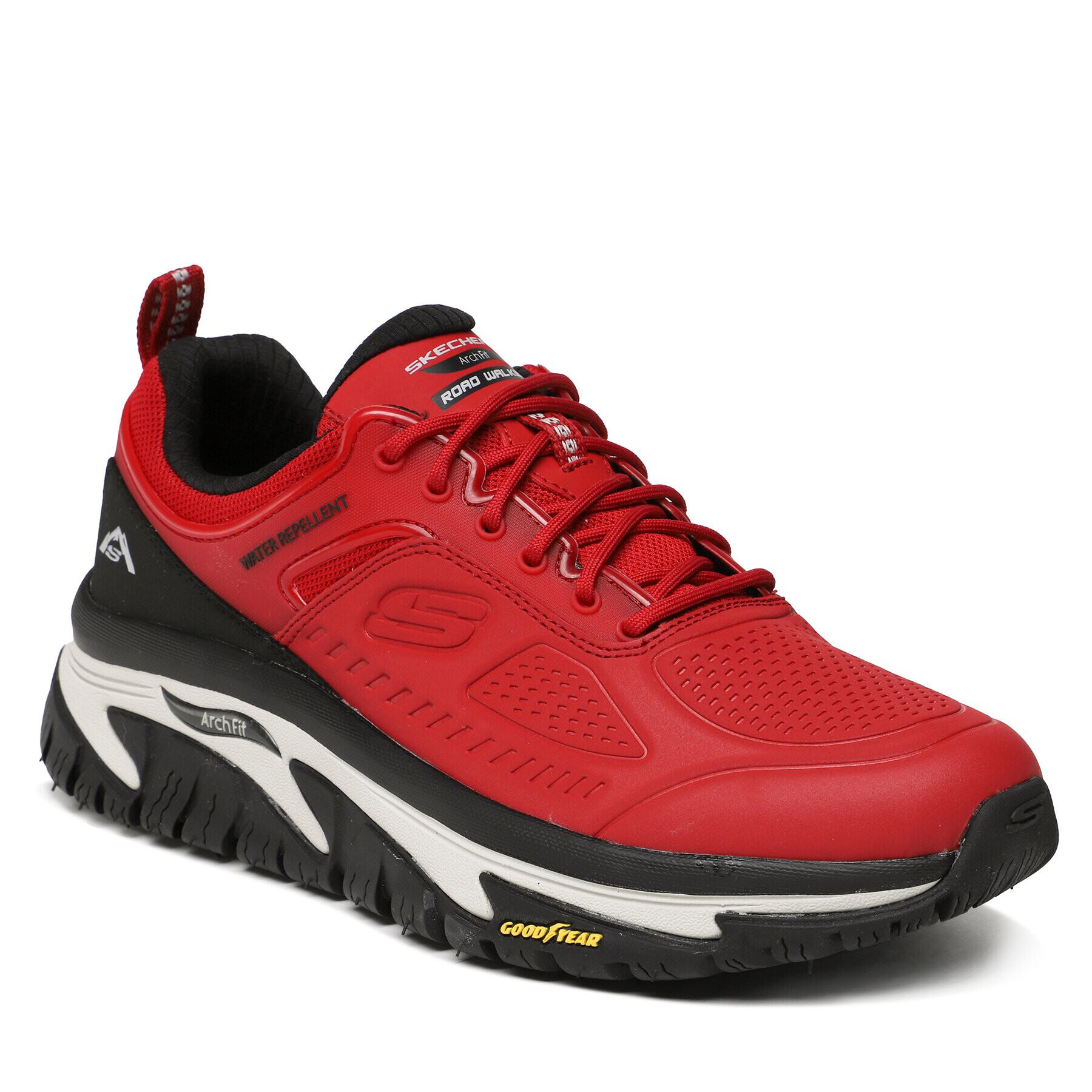 Skechers Sneakersy Arch Fit Road Walker Červená - Pepit.cz