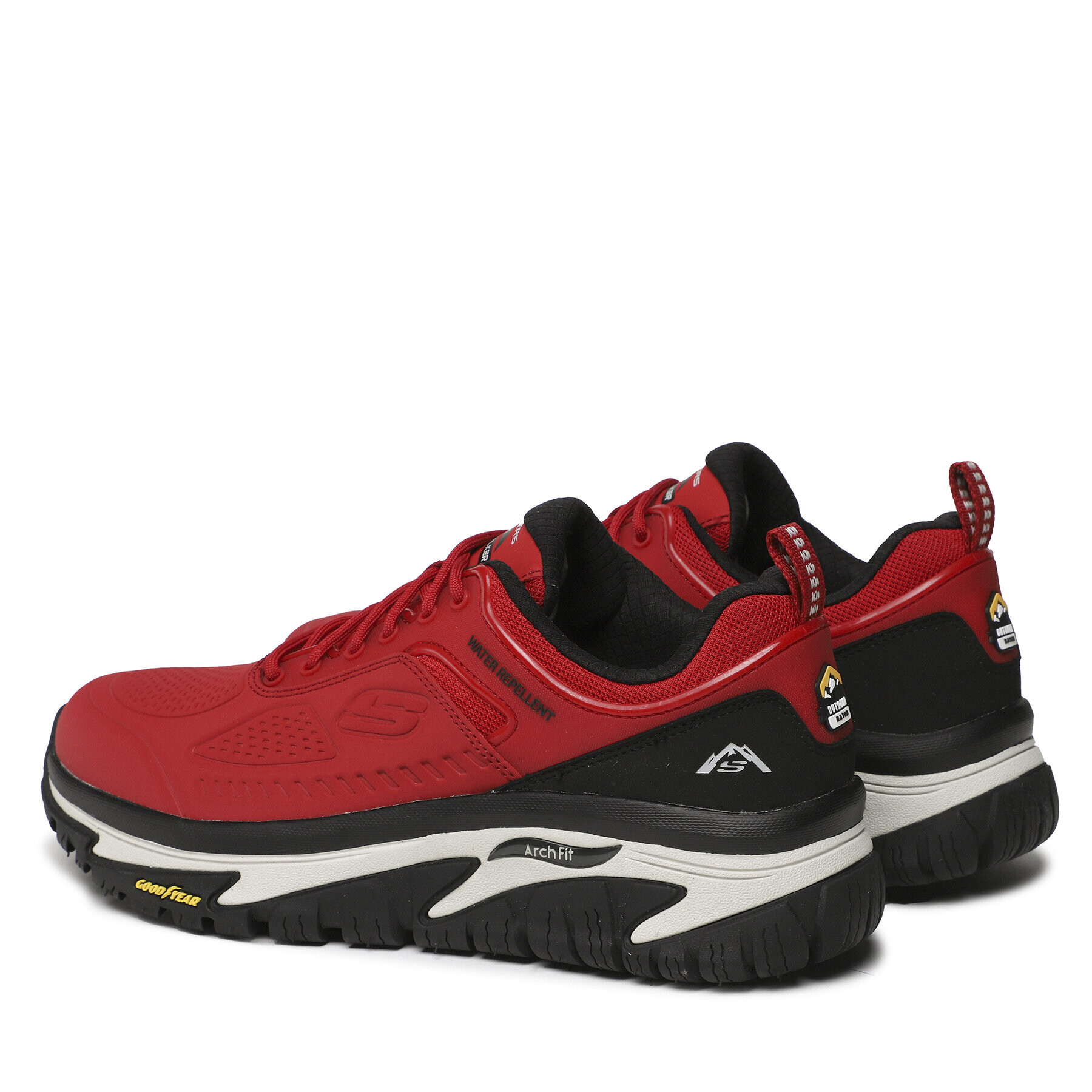 Skechers Sneakersy Arch Fit Road Walker Červená - Pepit.cz