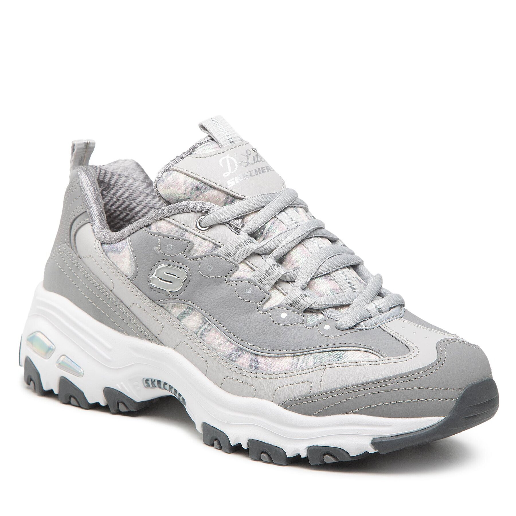 Skechers Sneakersy Cotton Candy 149240/GRY Šedá - Pepit.cz