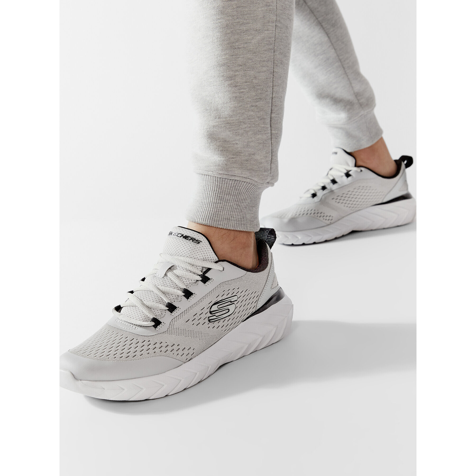 Skechers Sneakersy Decodus 232288/LGBK Šedá - Pepit.cz