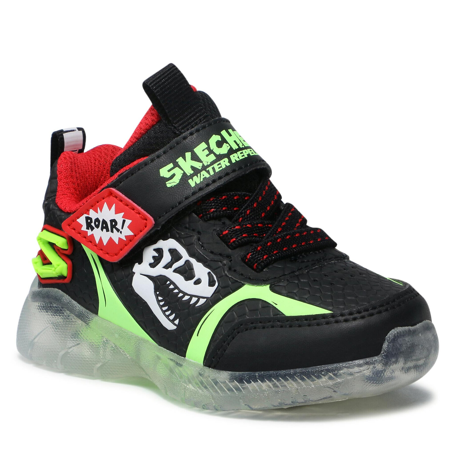 Skechers Sneakersy Dino-Glow 401521N/BKLM Černá - Pepit.cz