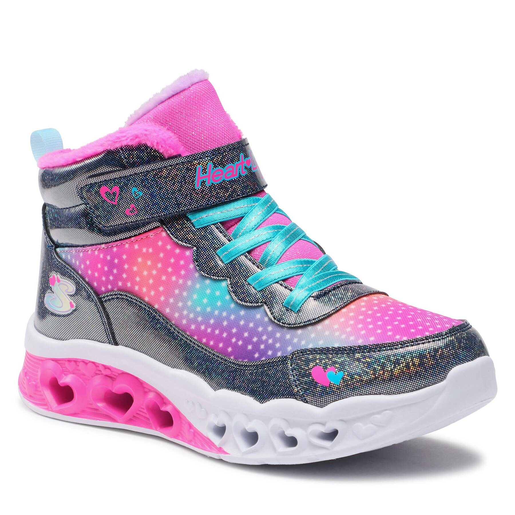 Skechers Sneakersy Flutter Heart Lights Simple Amor 302677L/NVMT Modrá - Pepit.cz