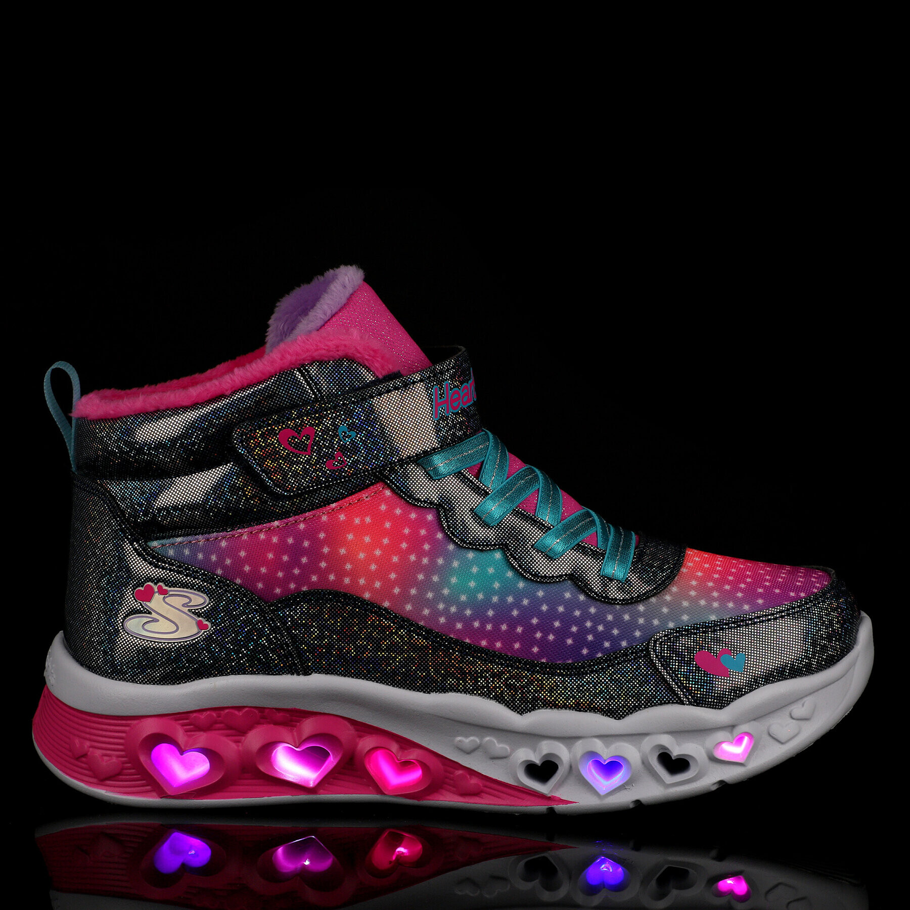 Skechers Sneakersy Flutter Heart Lights Simple Amor 302677L/NVMT Modrá - Pepit.cz