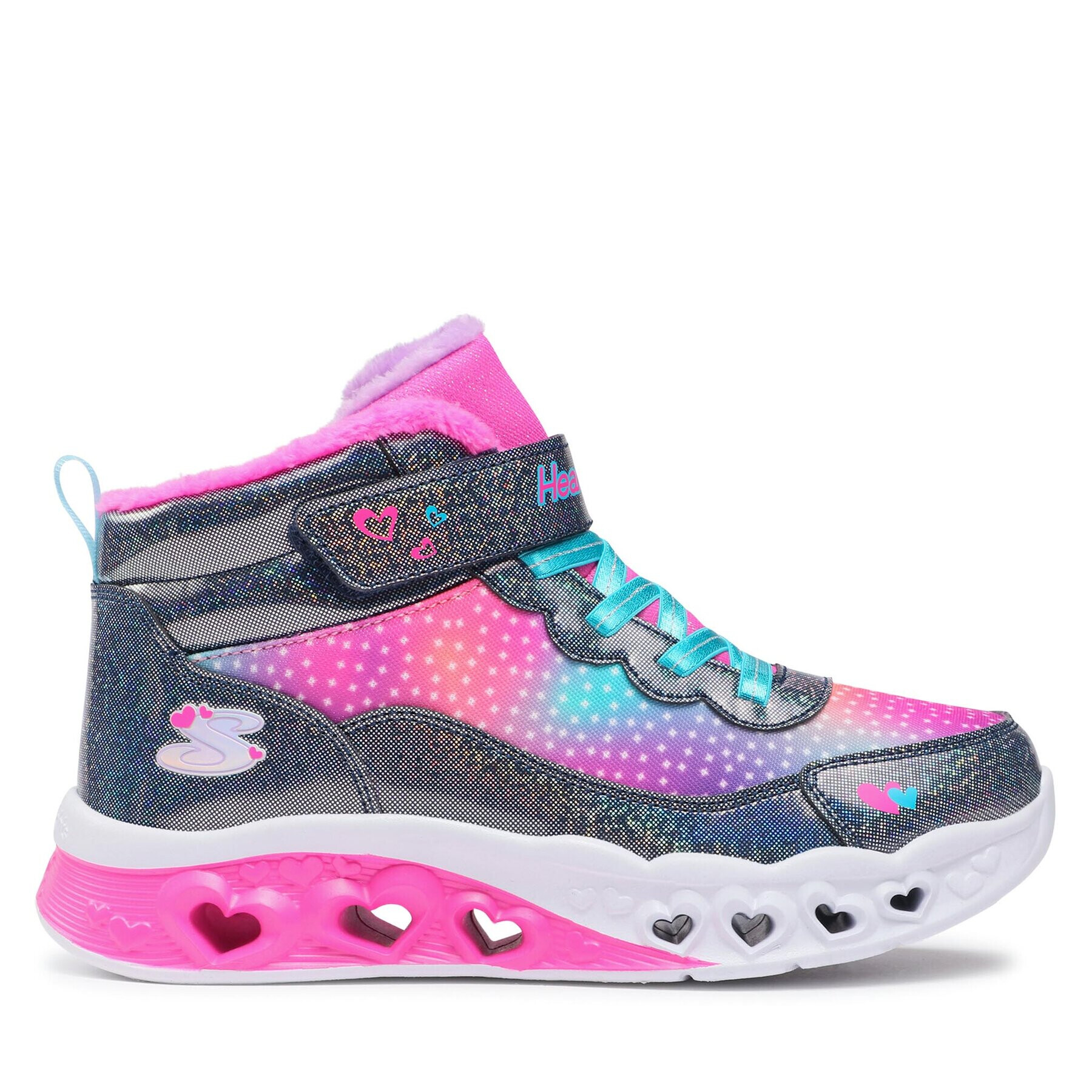 Skechers Sneakersy Flutter Heart Lights Simple Amor 302677L/NVMT Modrá - Pepit.cz