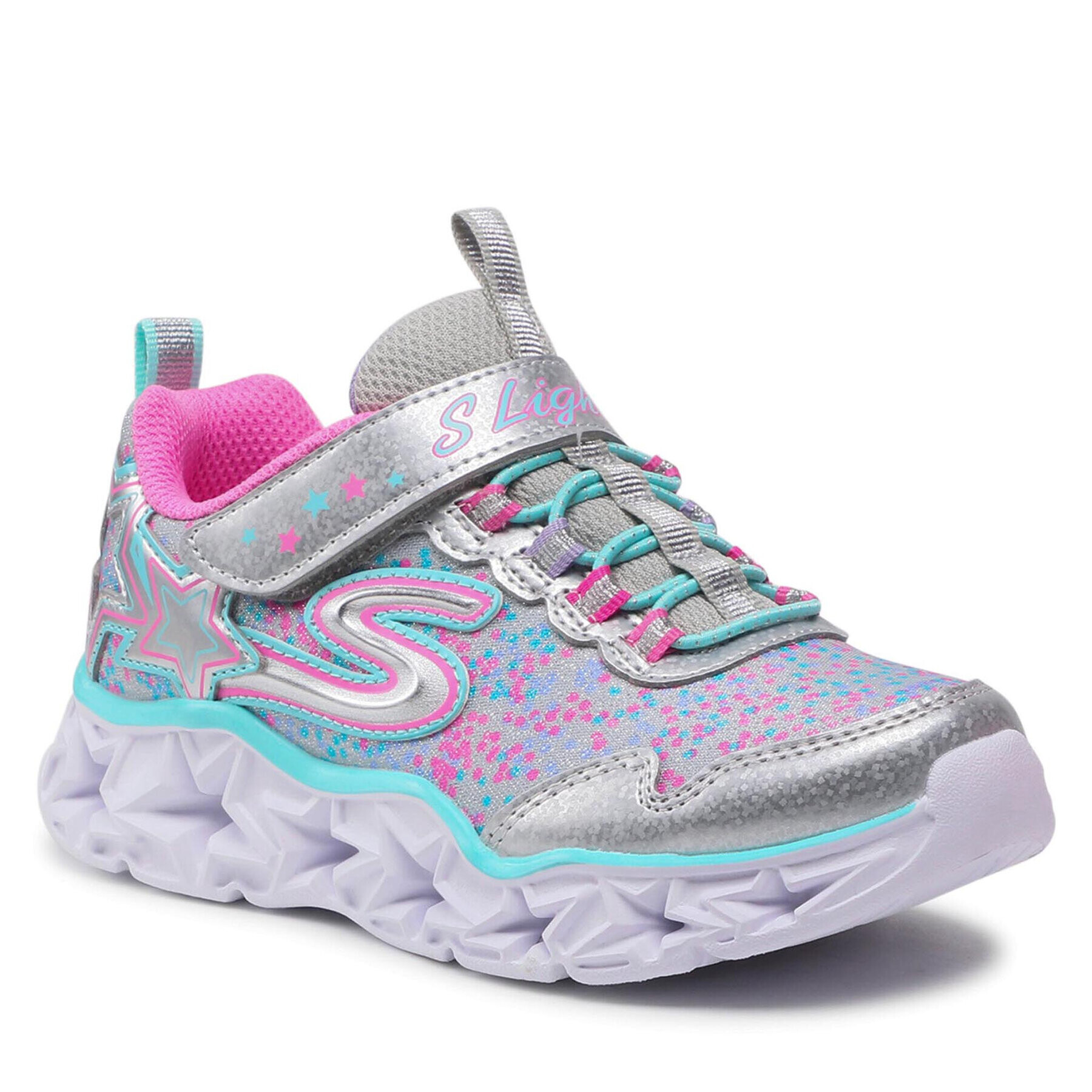 Skechers Sneakersy Galaxy Lights 10920L/SMLT Stříbrná - Pepit.cz