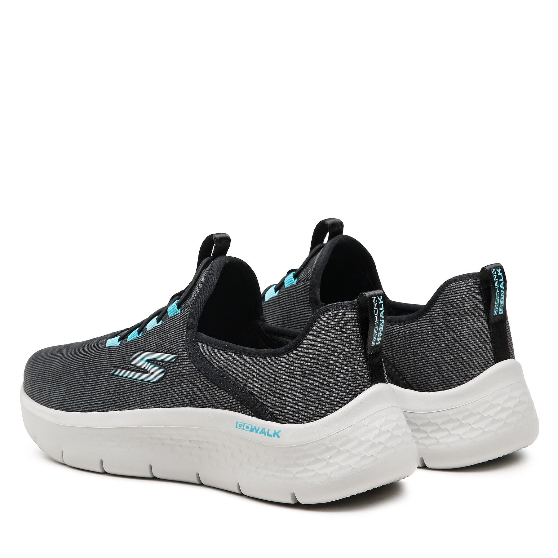 Skechers Sneakersy Go Walk Flex 124956/BLK Šedá - Pepit.cz