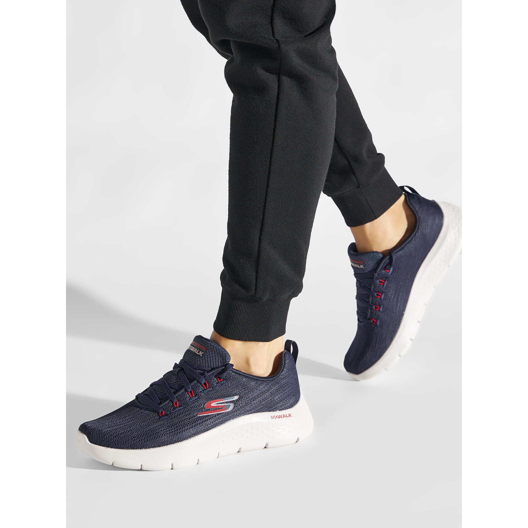 Skechers Sneakersy Go Walk Flex 216481/NVRD Tmavomodrá - Pepit.cz