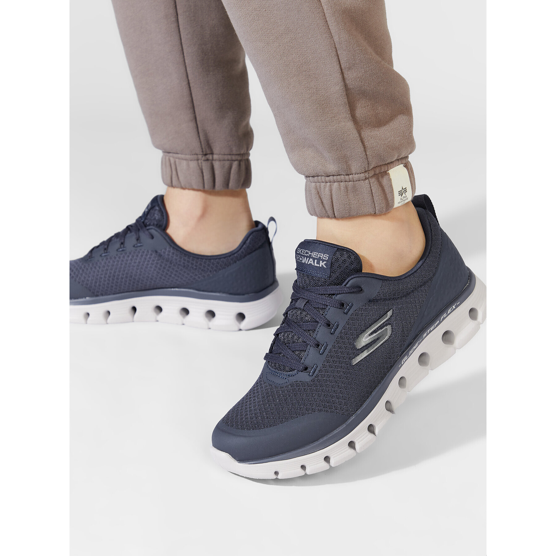 Skechers Sneakersy Go Walk Glide-Step Flex-Ryder 216225/NVY Tmavomodrá - Pepit.cz