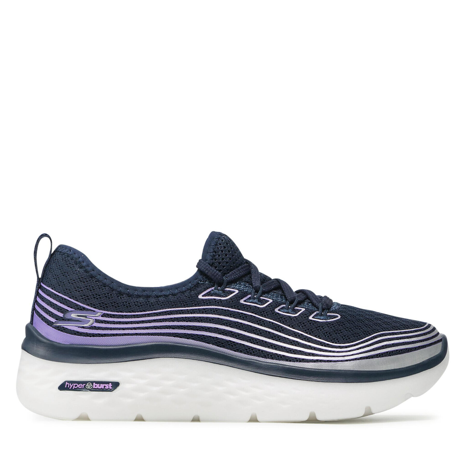 Skechers Sneakersy Go Walk Hyper Burst 124599/NVLV Tmavomodrá - Pepit.cz