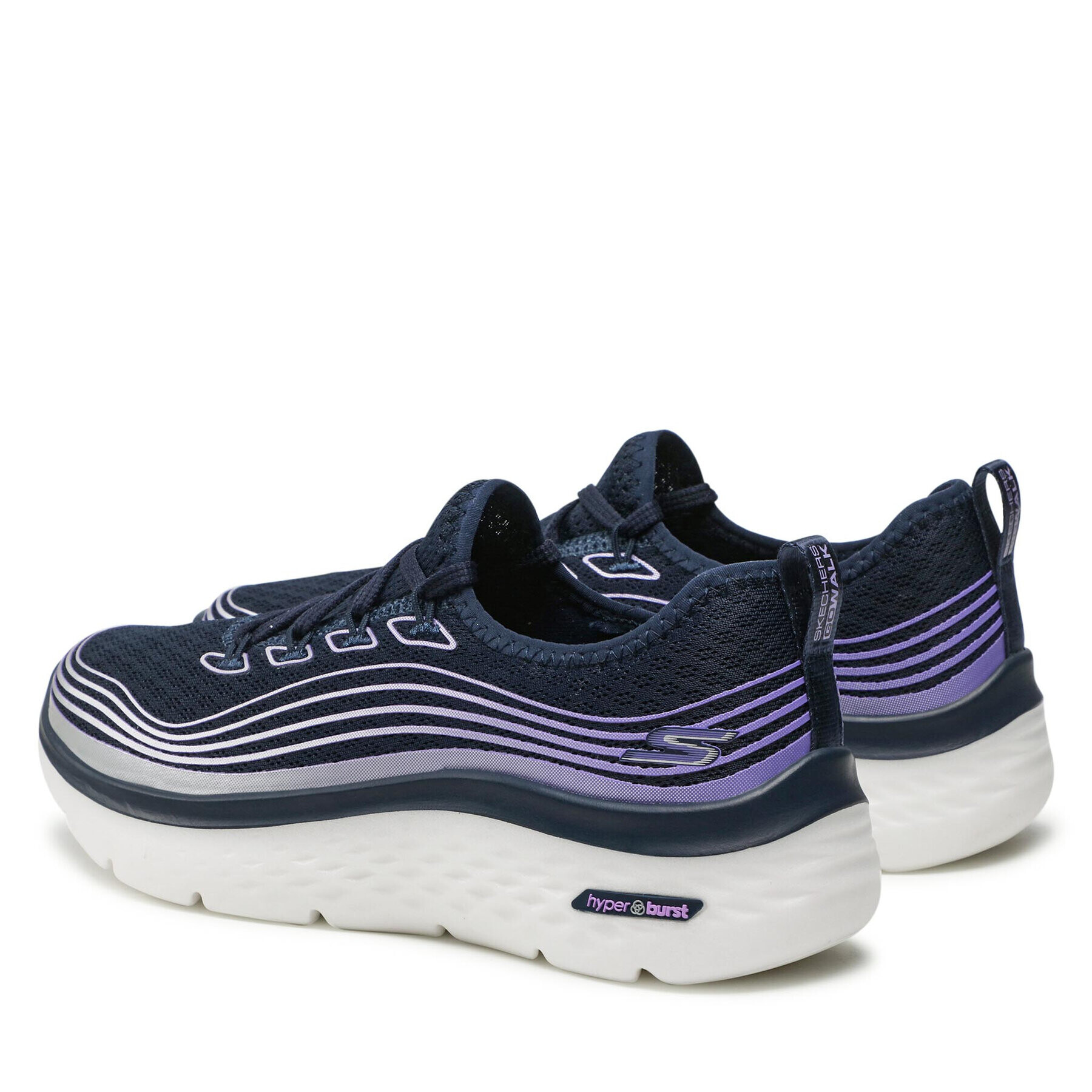 Skechers Sneakersy Go Walk Hyper Burst 124599/NVLV Tmavomodrá - Pepit.cz