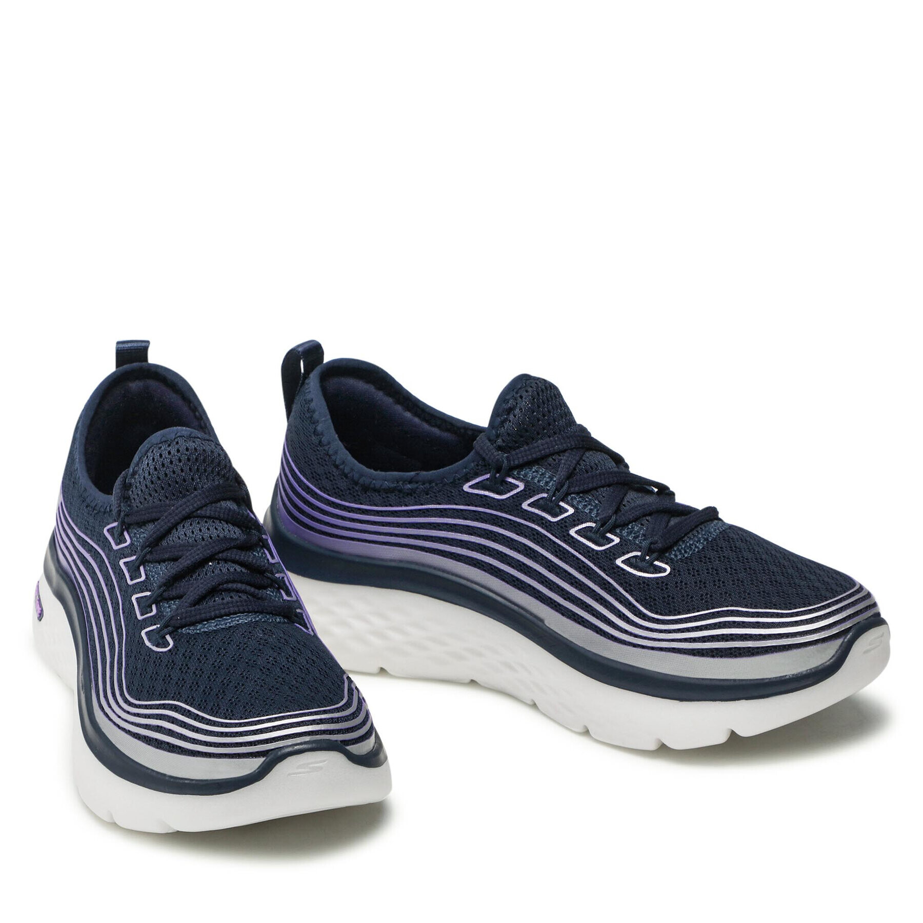 Skechers Sneakersy Go Walk Hyper Burst 124599/NVLV Tmavomodrá - Pepit.cz