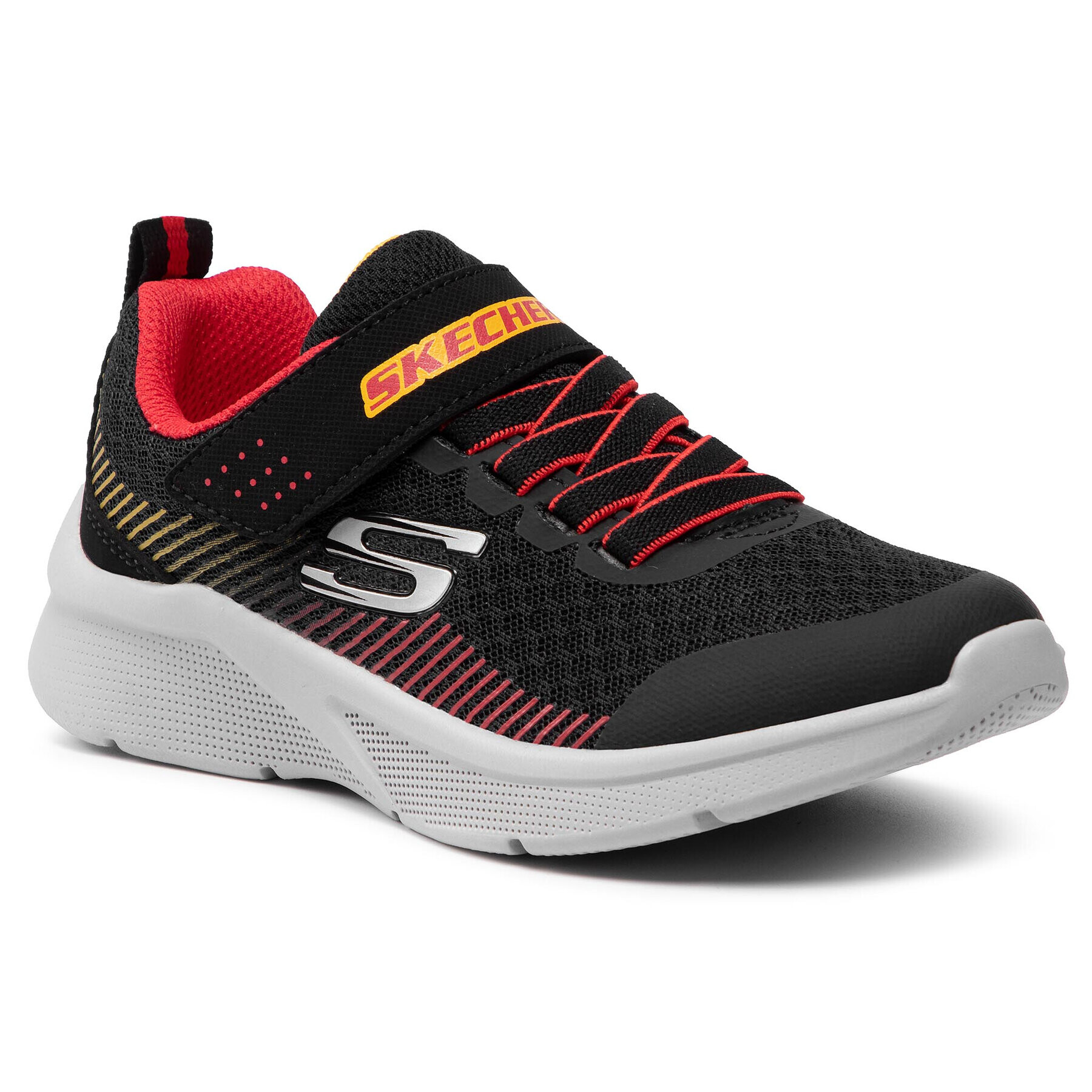 Skechers Sneakersy Gorza 97535L/BKRD Černá - Pepit.cz