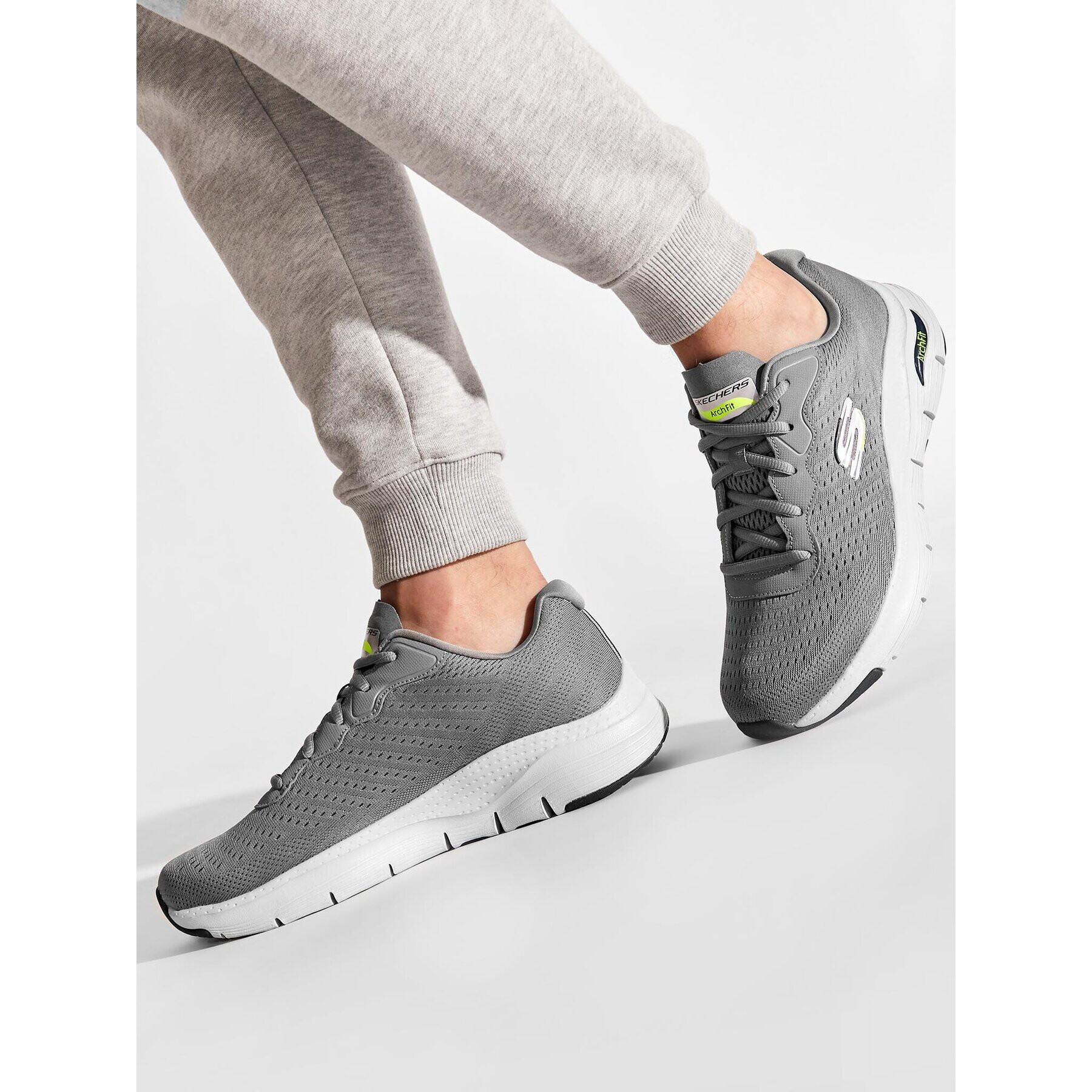 Skechers Sneakersy Infinity Cool 232303/GRY Šedá - Pepit.cz