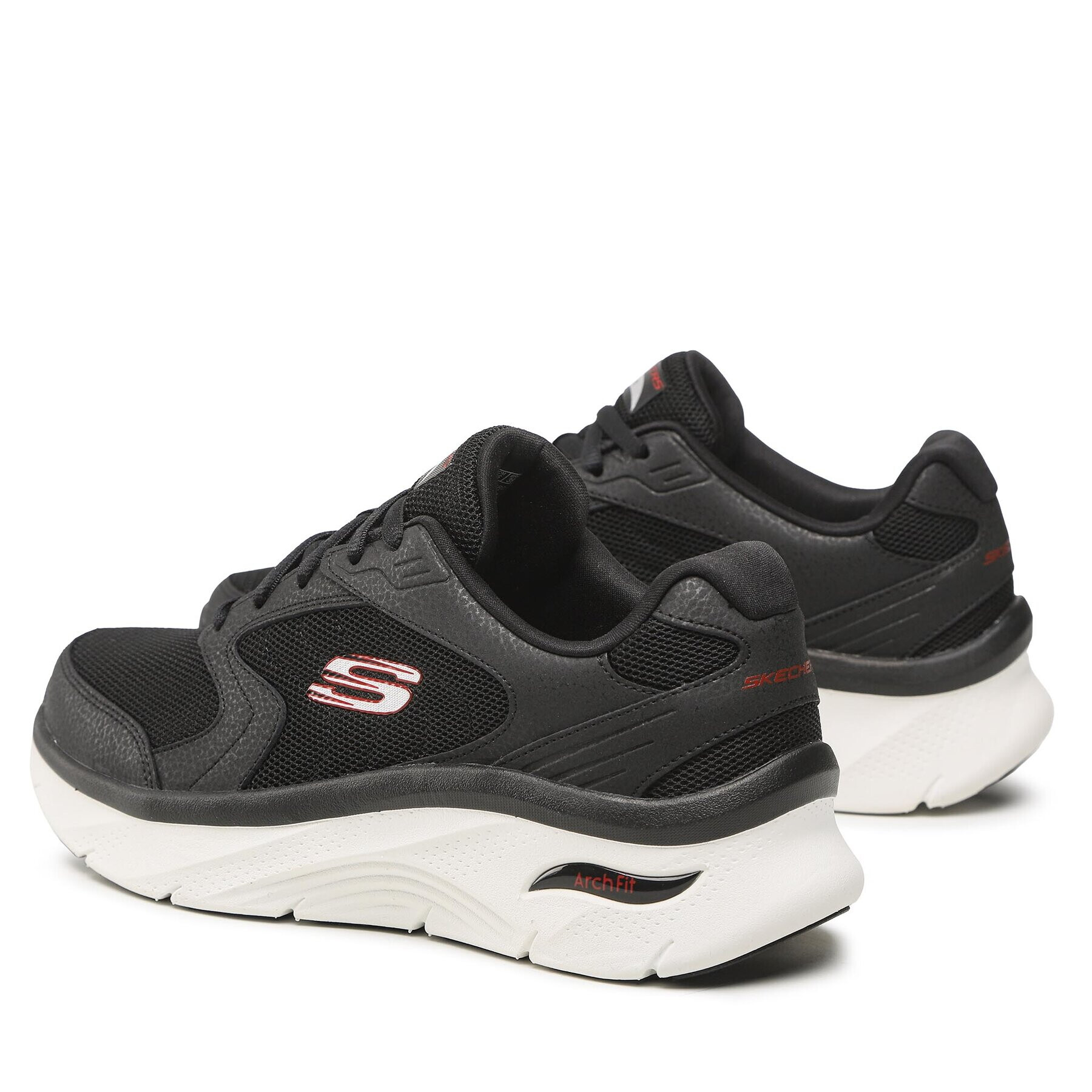 Skechers Sneakersy Junction 232501/BKRD Černá - Pepit.cz