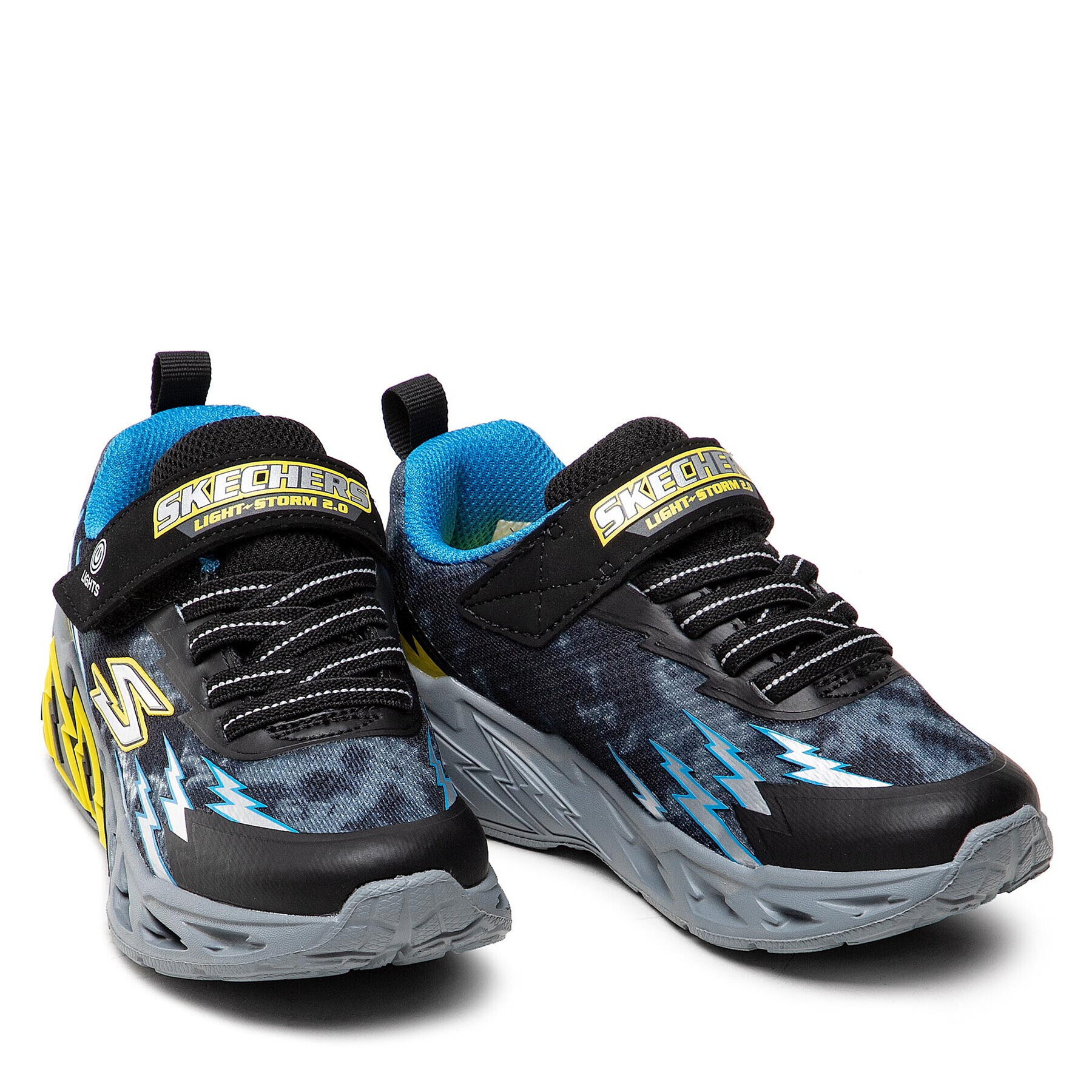 Skechers Sneakersy Light Storm 2.0 400150L/BKBL Černá - Pepit.cz