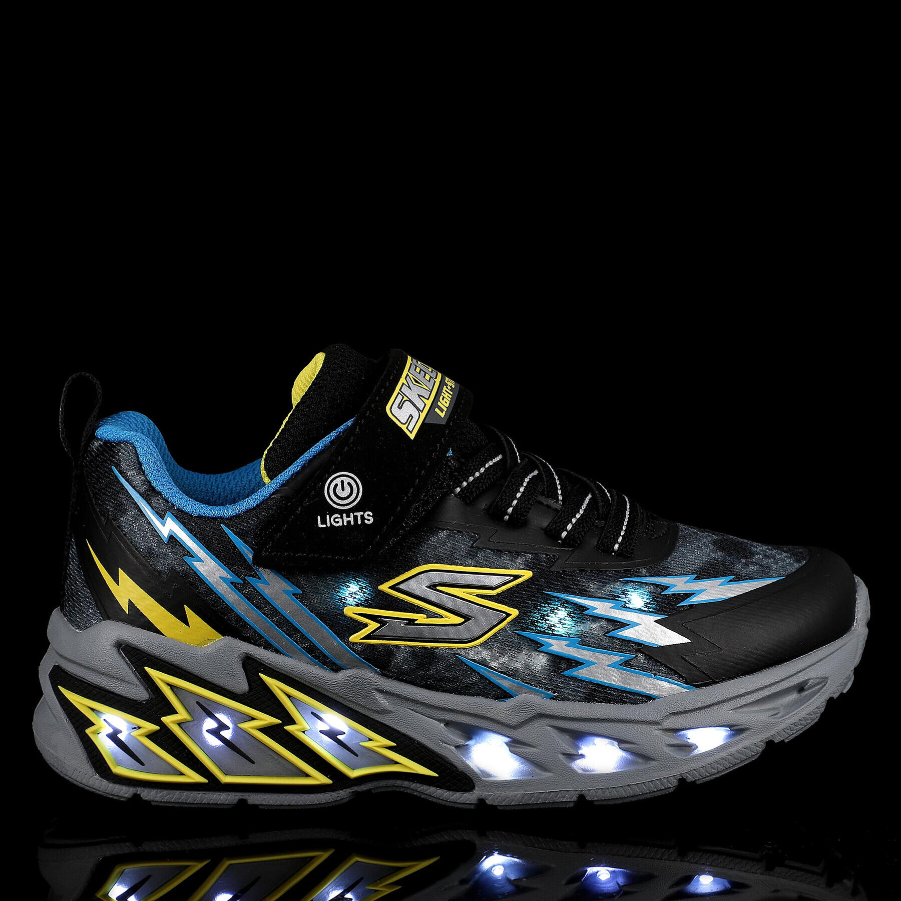 Skechers Sneakersy Light Storm 2.0 400150L/BKBL Černá - Pepit.cz