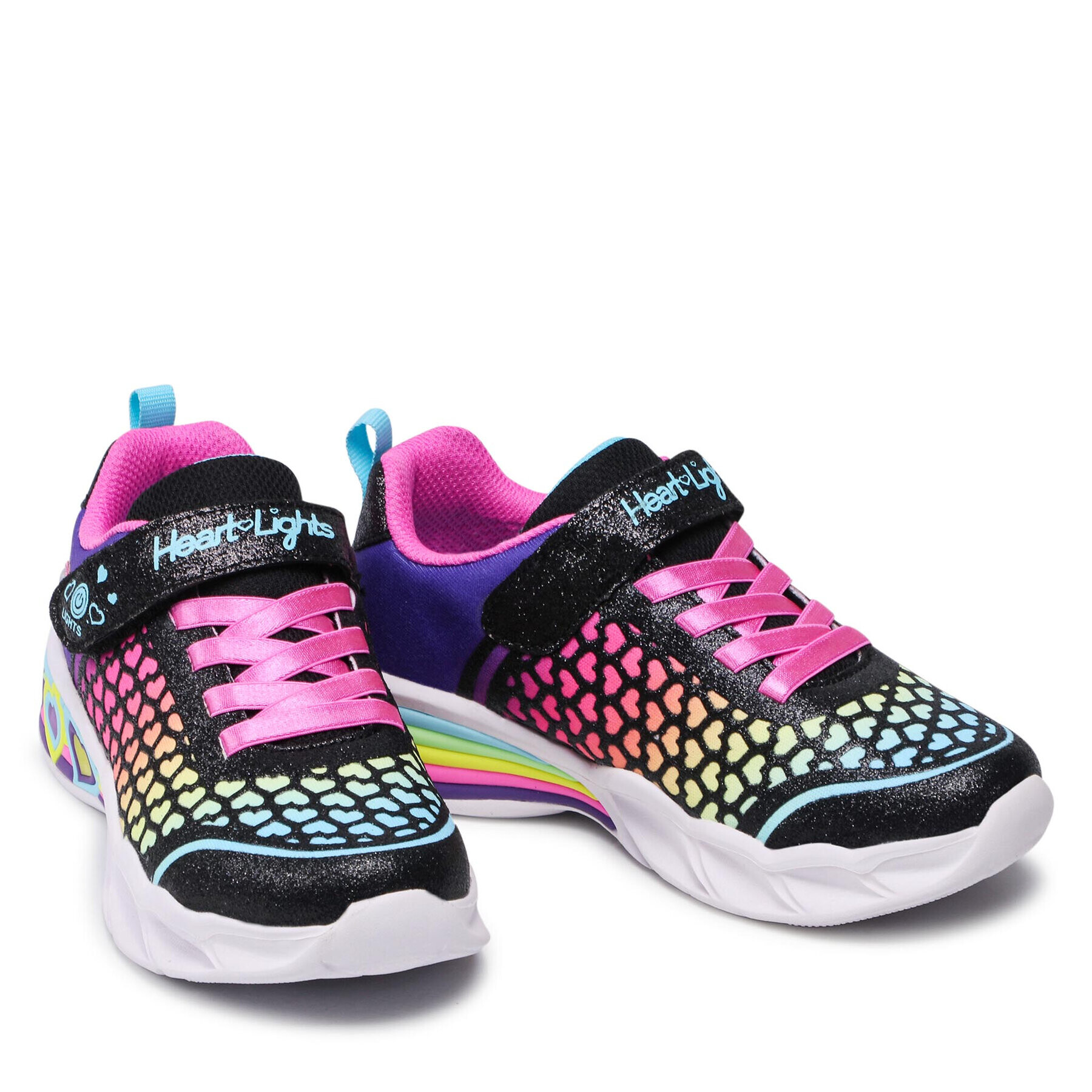 Skechers Sneakersy Lovely Colors 302312L/BKMT Černá - Pepit.cz