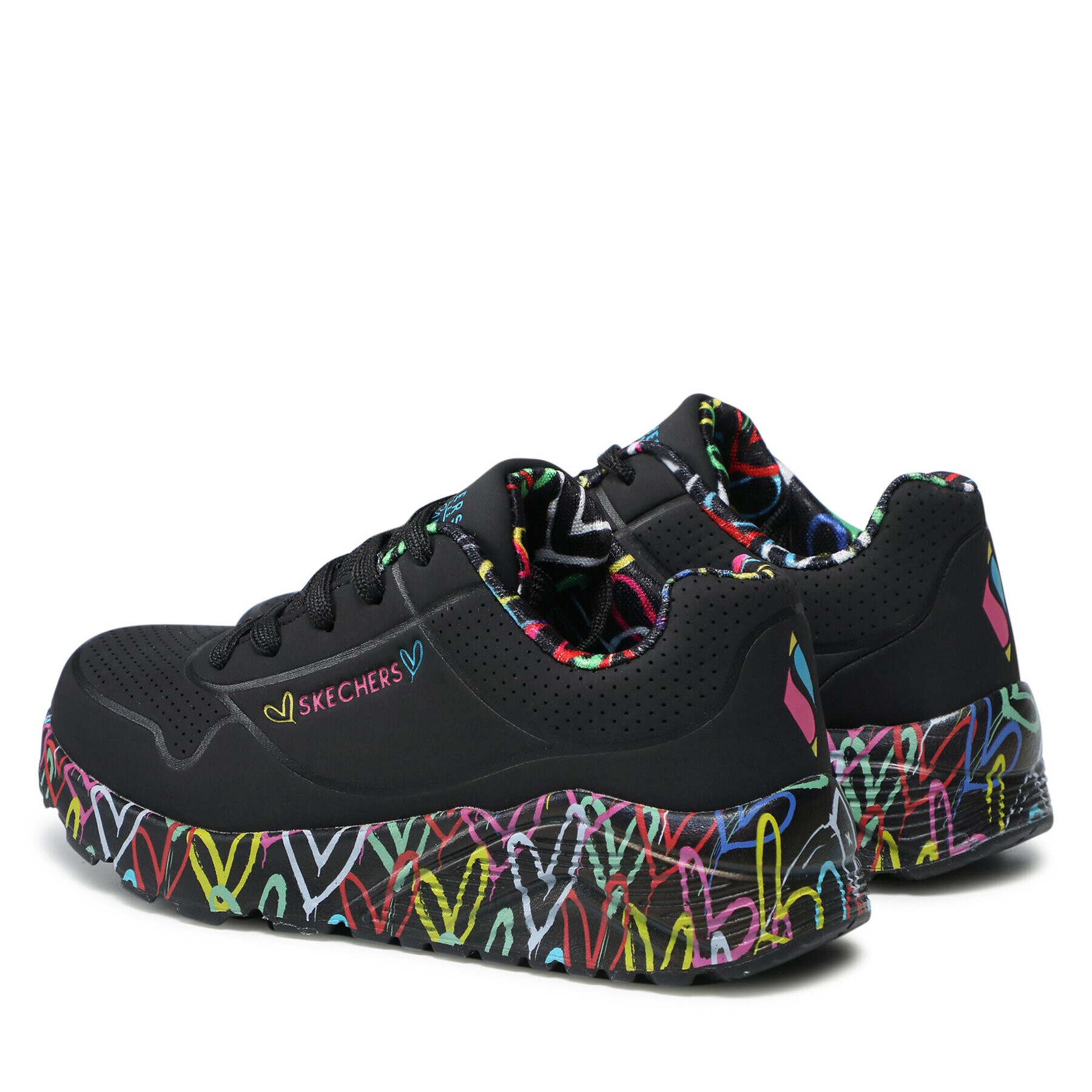 Skechers Sneakersy Lovely Luv 314976L/BKMT Černá - Pepit.cz