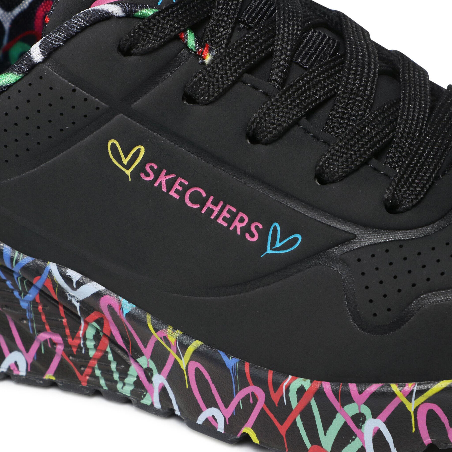 Skechers Sneakersy Lovely Luv 314976L/BKMT Černá - Pepit.cz