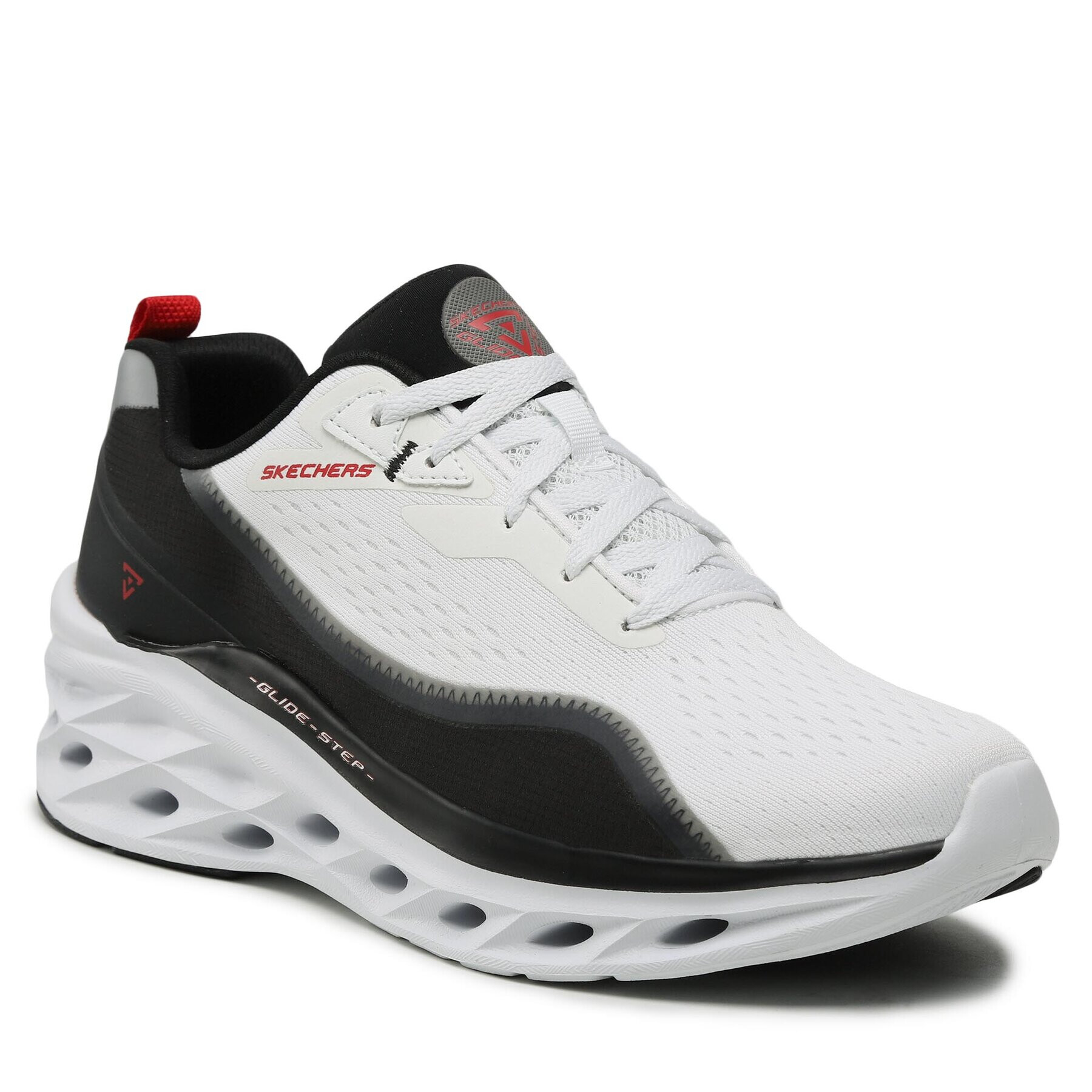 Skechers Sneakersy Midio 232636/WBRD Bílá - Pepit.cz