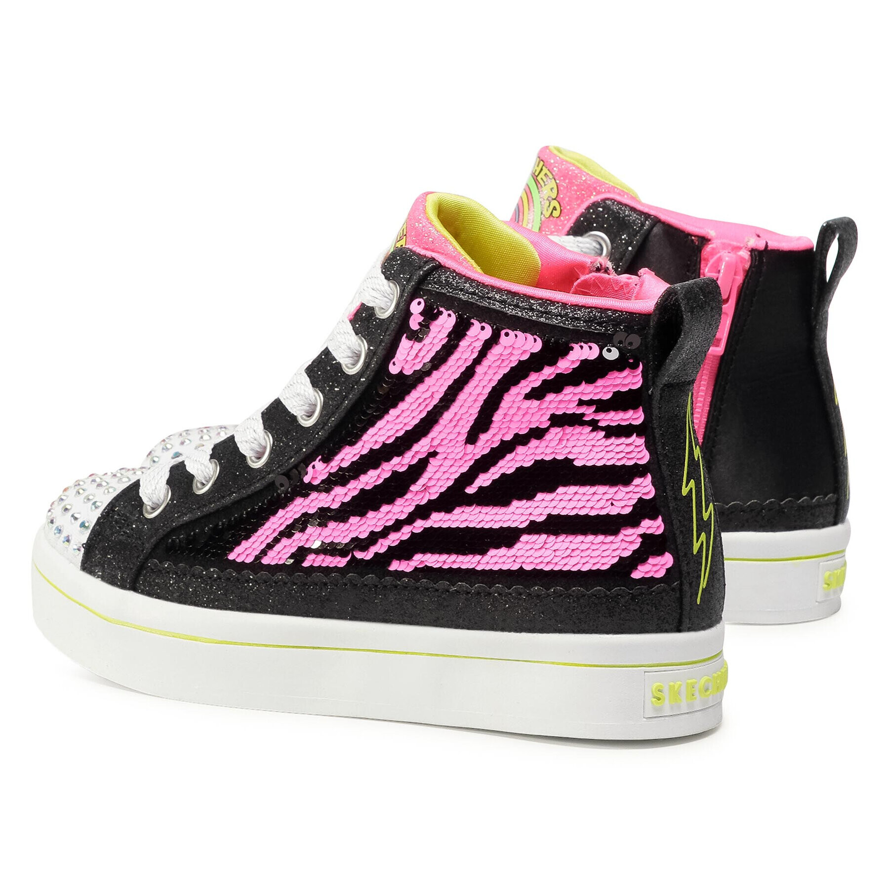 Skechers Sneakersy Neon Muse 314025L/BKNP Černá - Pepit.cz