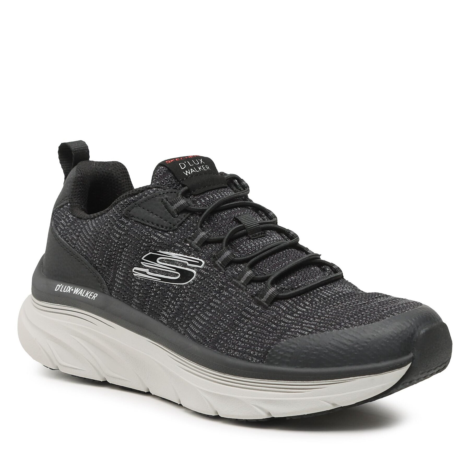 Skechers Sneakersy Pensive 232045/BKW Černá - Pepit.cz