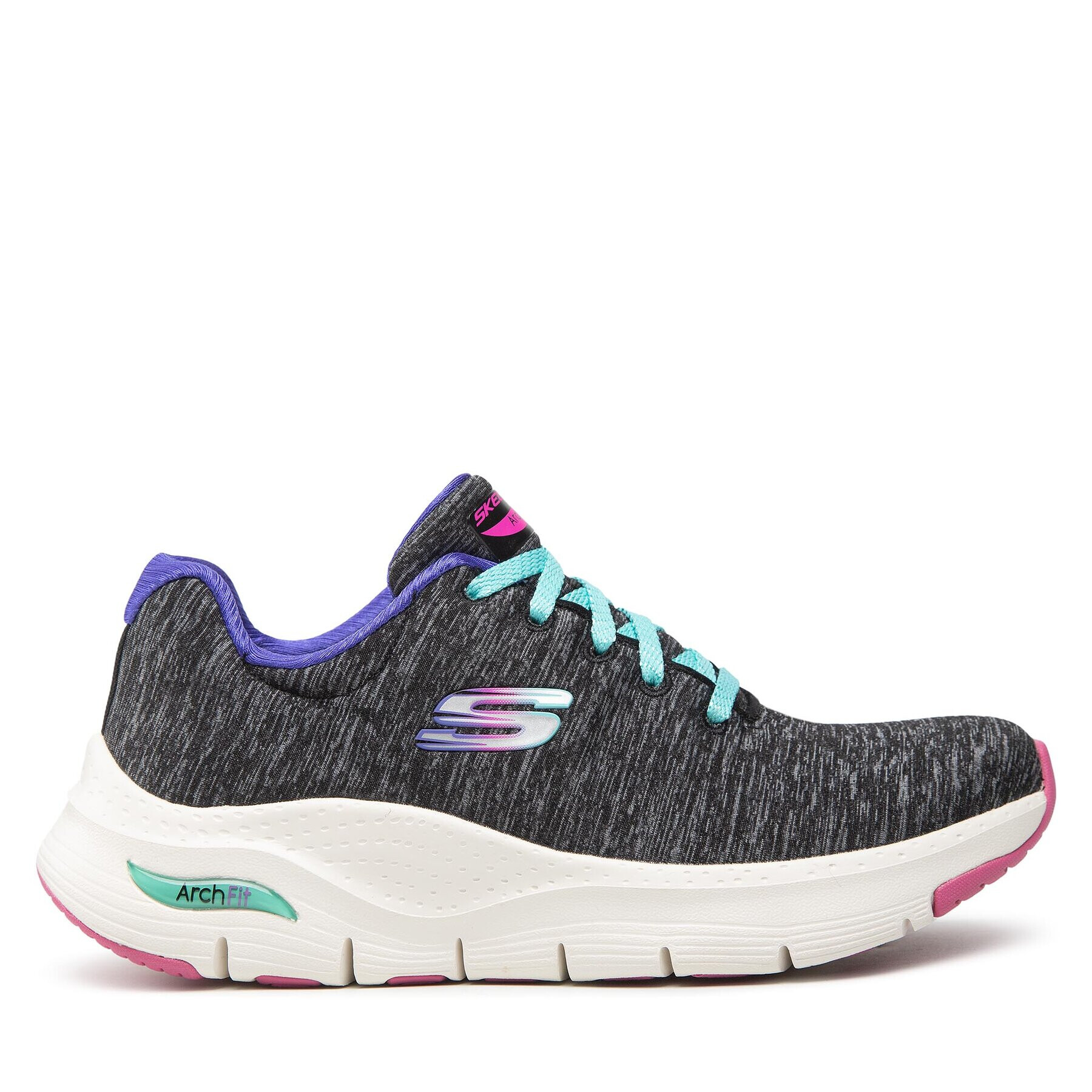 Skechers Sneakersy Pillow Walker 149165/BKMT Šedá - Pepit.cz