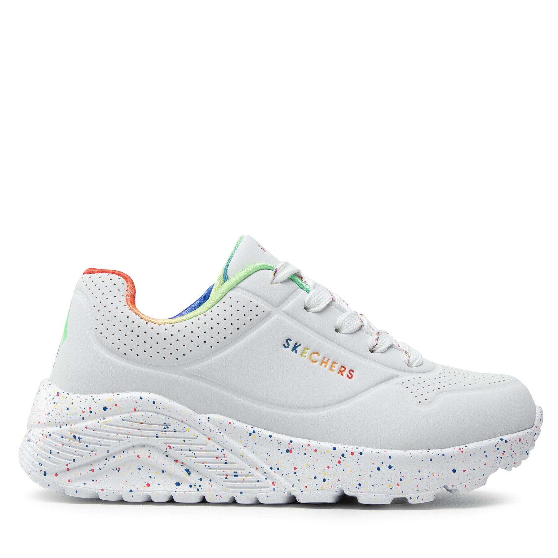 Skechers Sneakersy Rainbow Speckle 310456L/WMLT Bílá - Pepit.cz