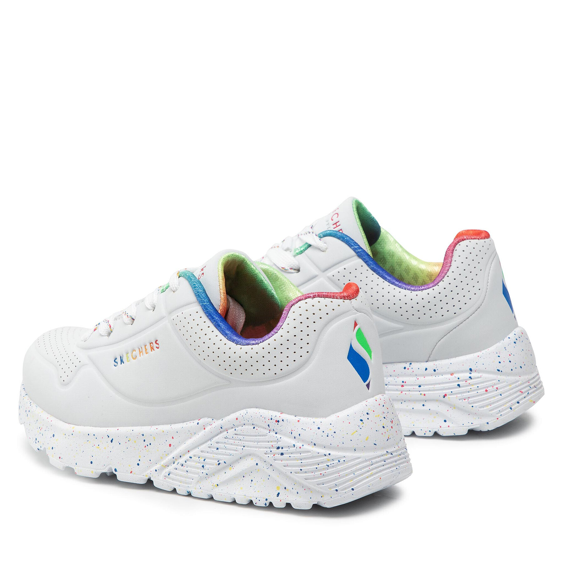 Skechers Sneakersy Rainbow Speckle 310456L/WMLT Bílá - Pepit.cz