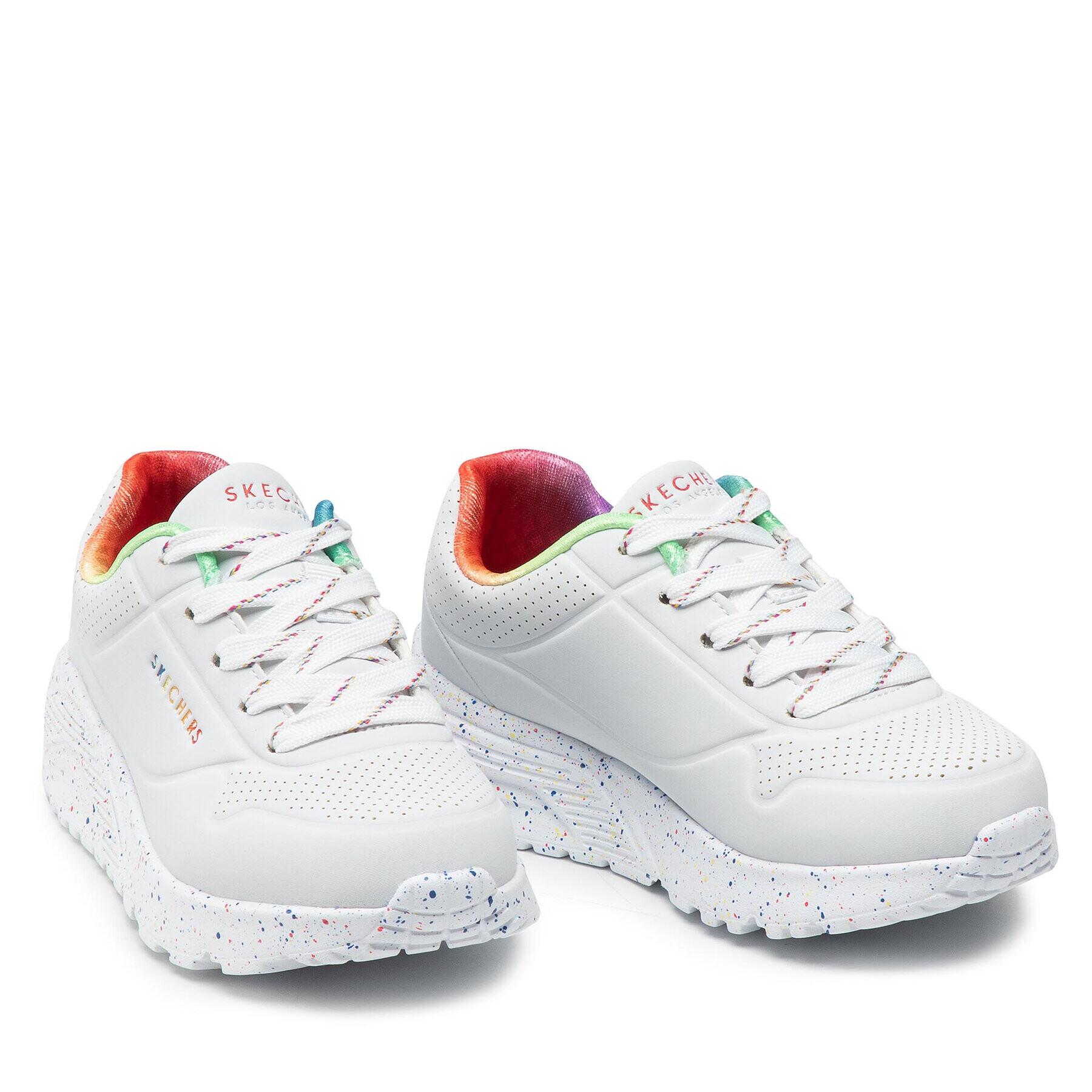 Skechers Sneakersy Rainbow Speckle 310456L/WMLT Bílá - Pepit.cz