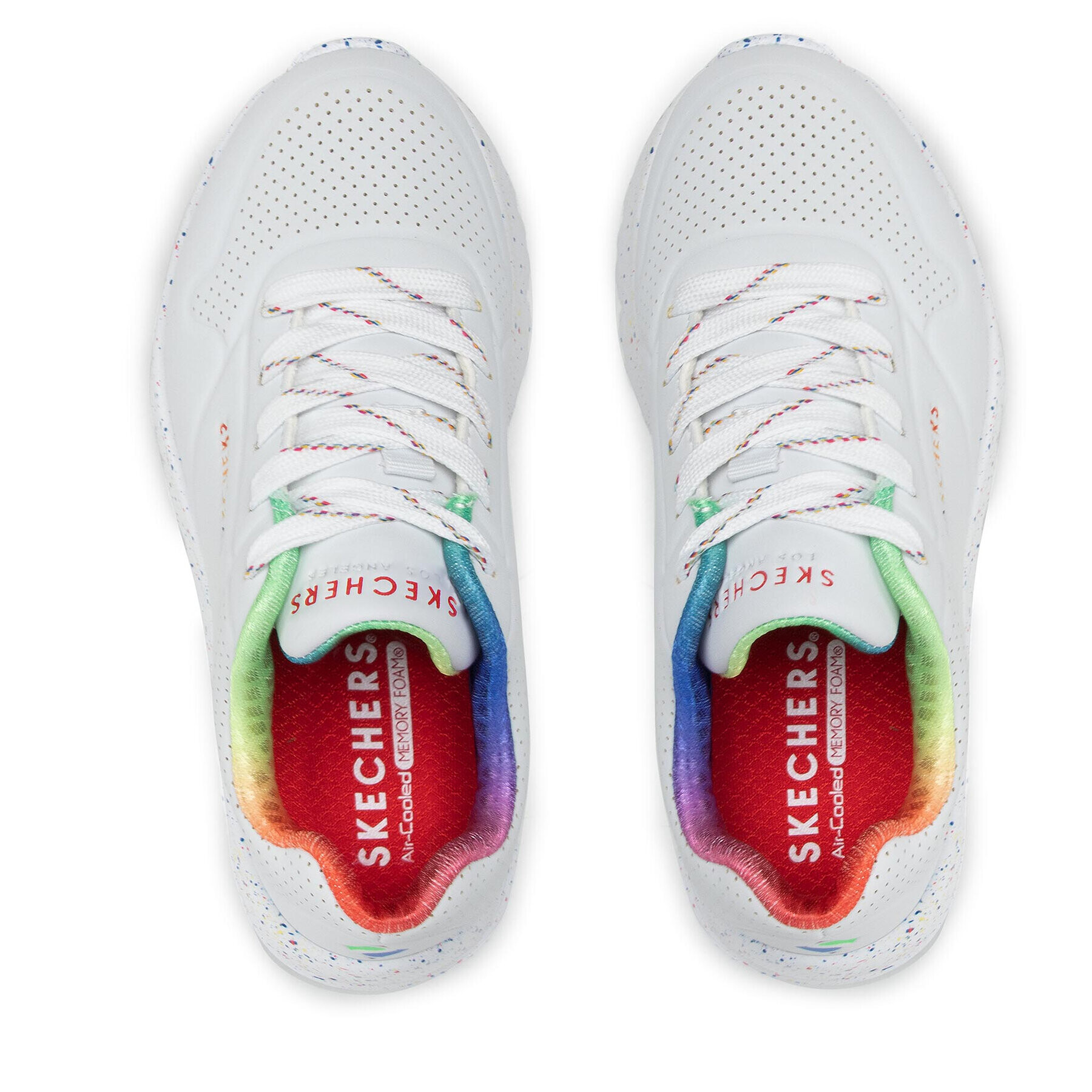 Skechers Sneakersy Rainbow Speckle 310456L/WMLT Bílá - Pepit.cz