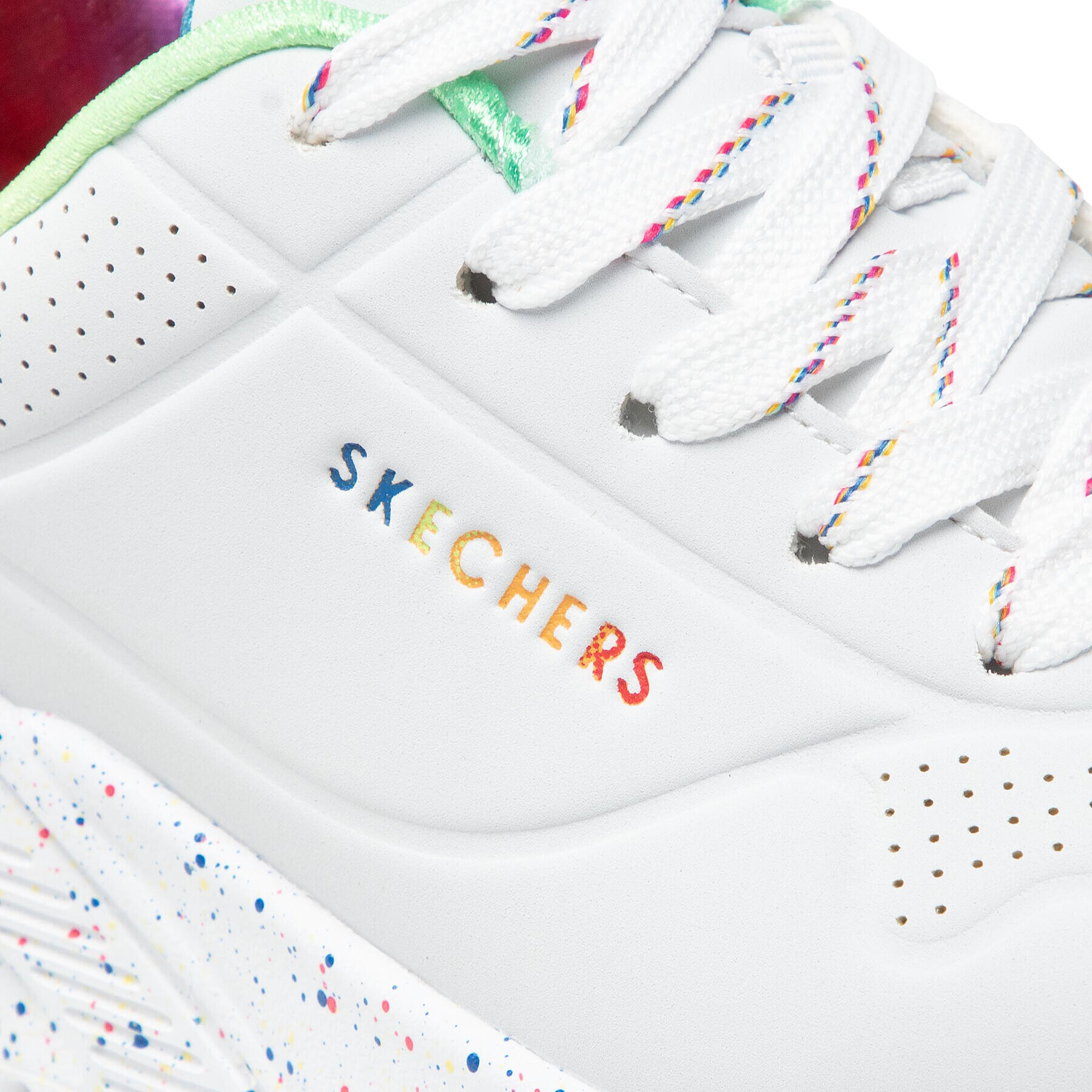 Skechers Sneakersy Rainbow Speckle 310456L/WMLT Bílá - Pepit.cz