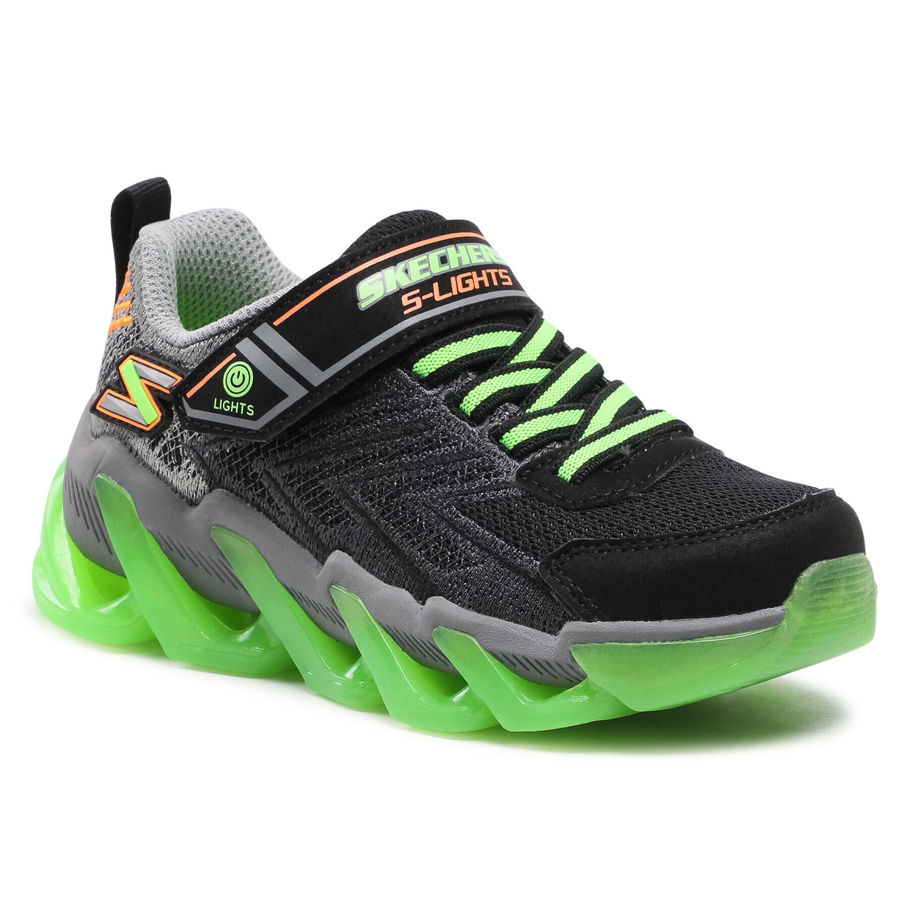 Skechers Sneakersy S Lights 400130L/BKLM Černá - Pepit.cz