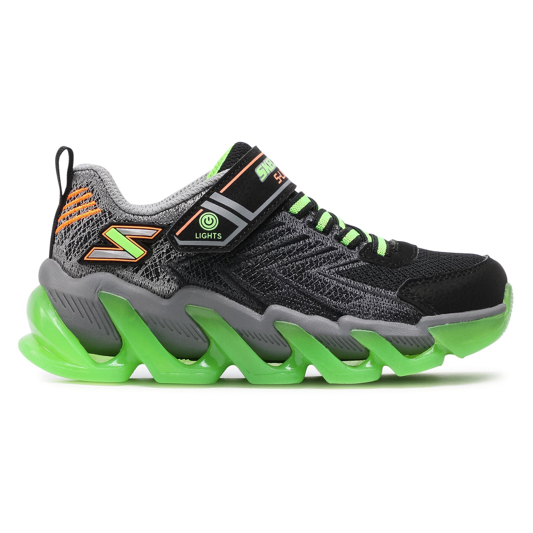 Skechers Sneakersy S Lights 400130L/BKLM Černá - Pepit.cz