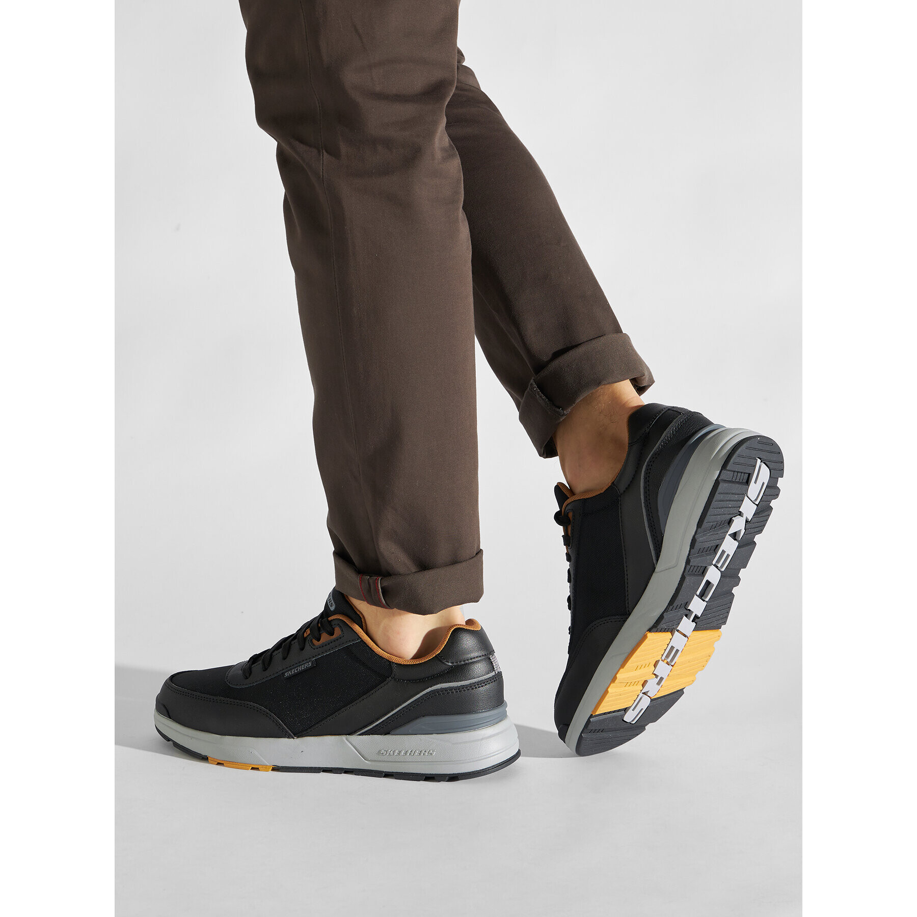 Skechers Sneakersy Santez 210263/BLK Černá - Pepit.cz