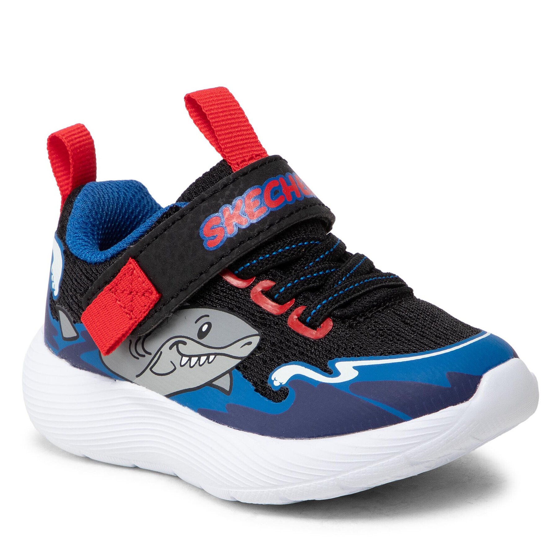 Skechers Sneakersy Shark Wave 407233N/BKBL Černá - Pepit.cz